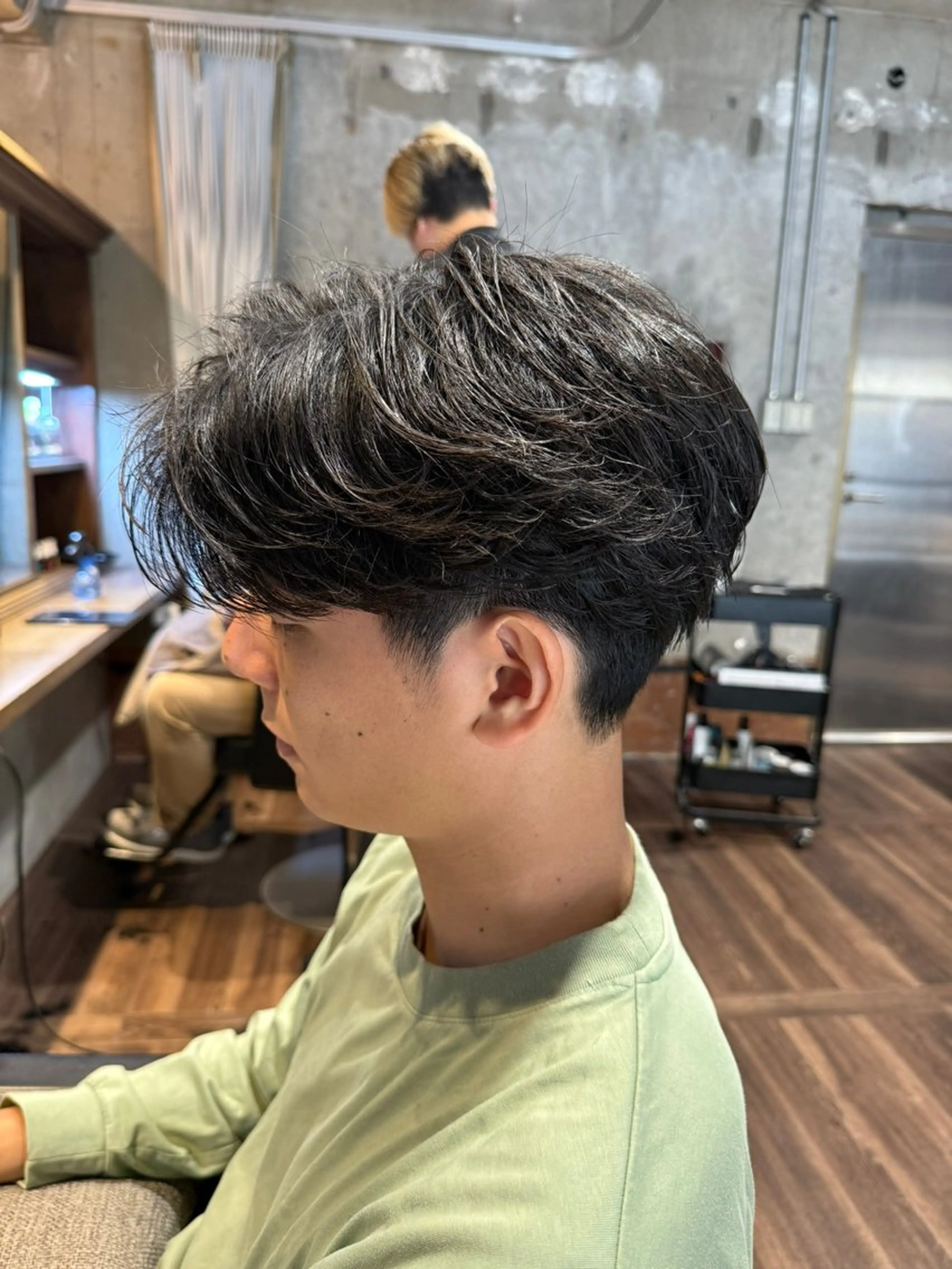 パーマ メンズ フェザーパーマ メンズパーマ カット パーマ メンズ/佐藤 恒輝のヘアスタイル