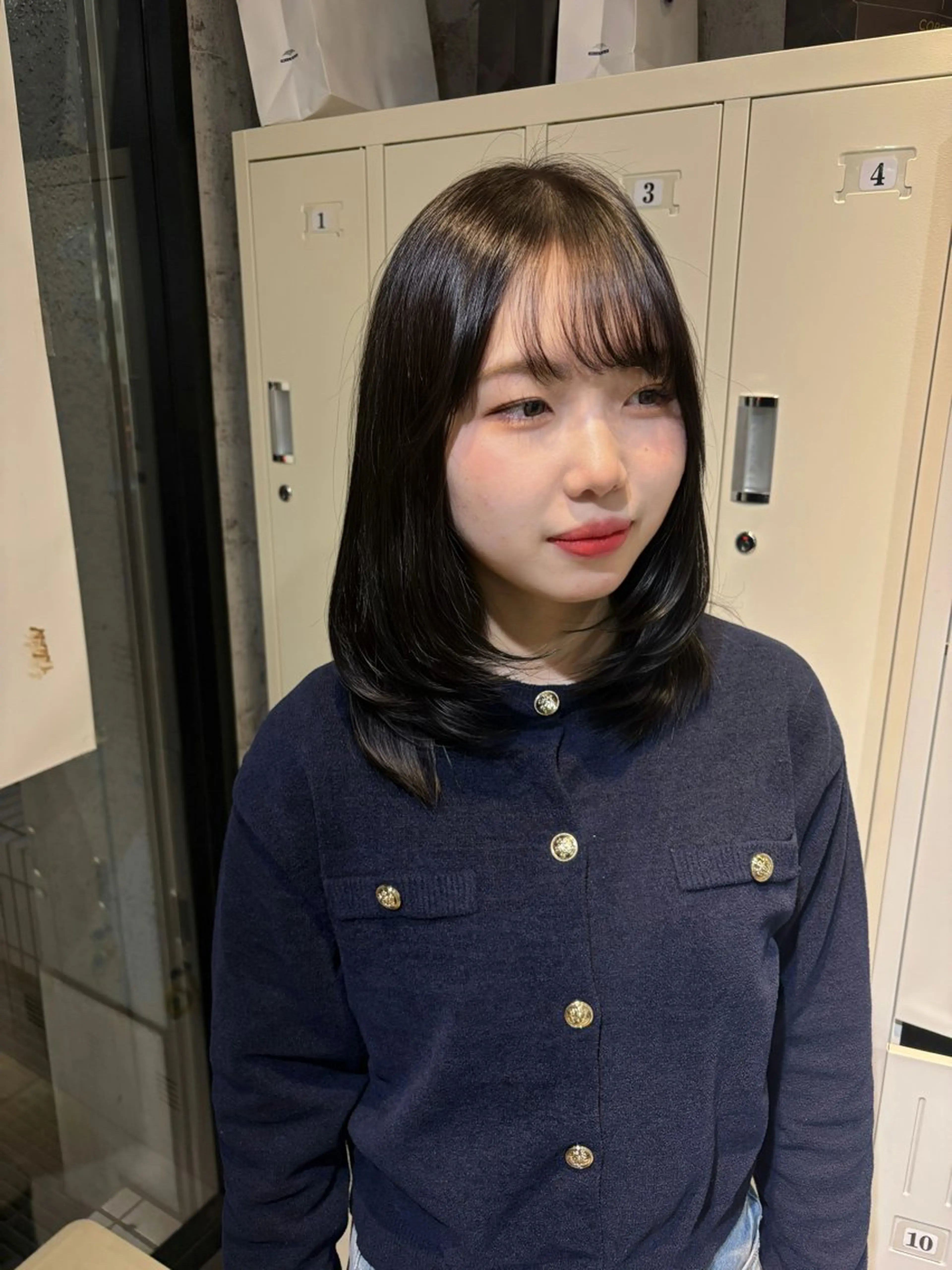 ミディアム カラー ヘアアレンジ カット ヘアカラー 韓国髪質改善艶カラー /レイヤー/miyuのヘアスタイル