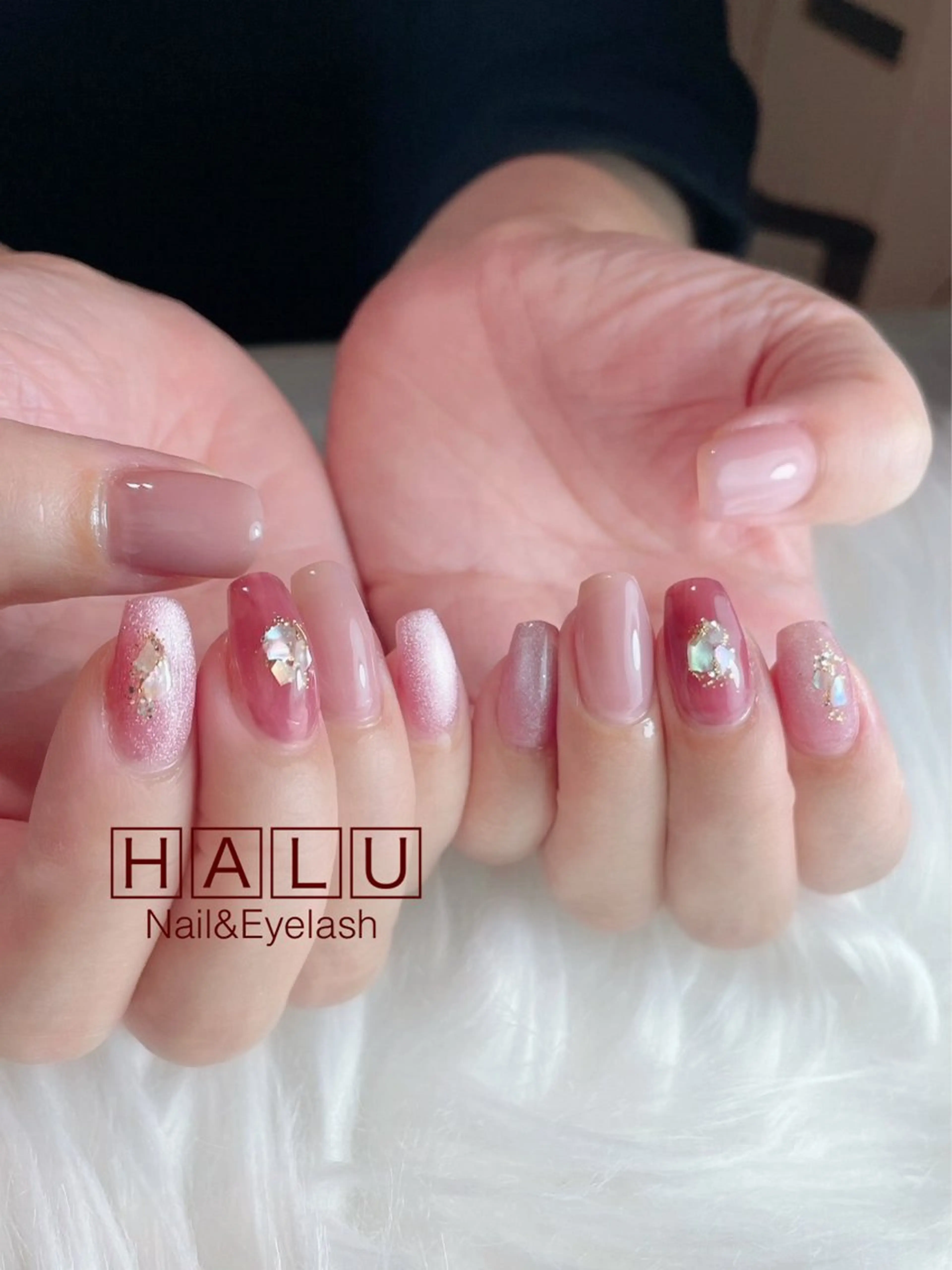 ネイル ピンク 春ネイル HALU ハルのネイルデザイン