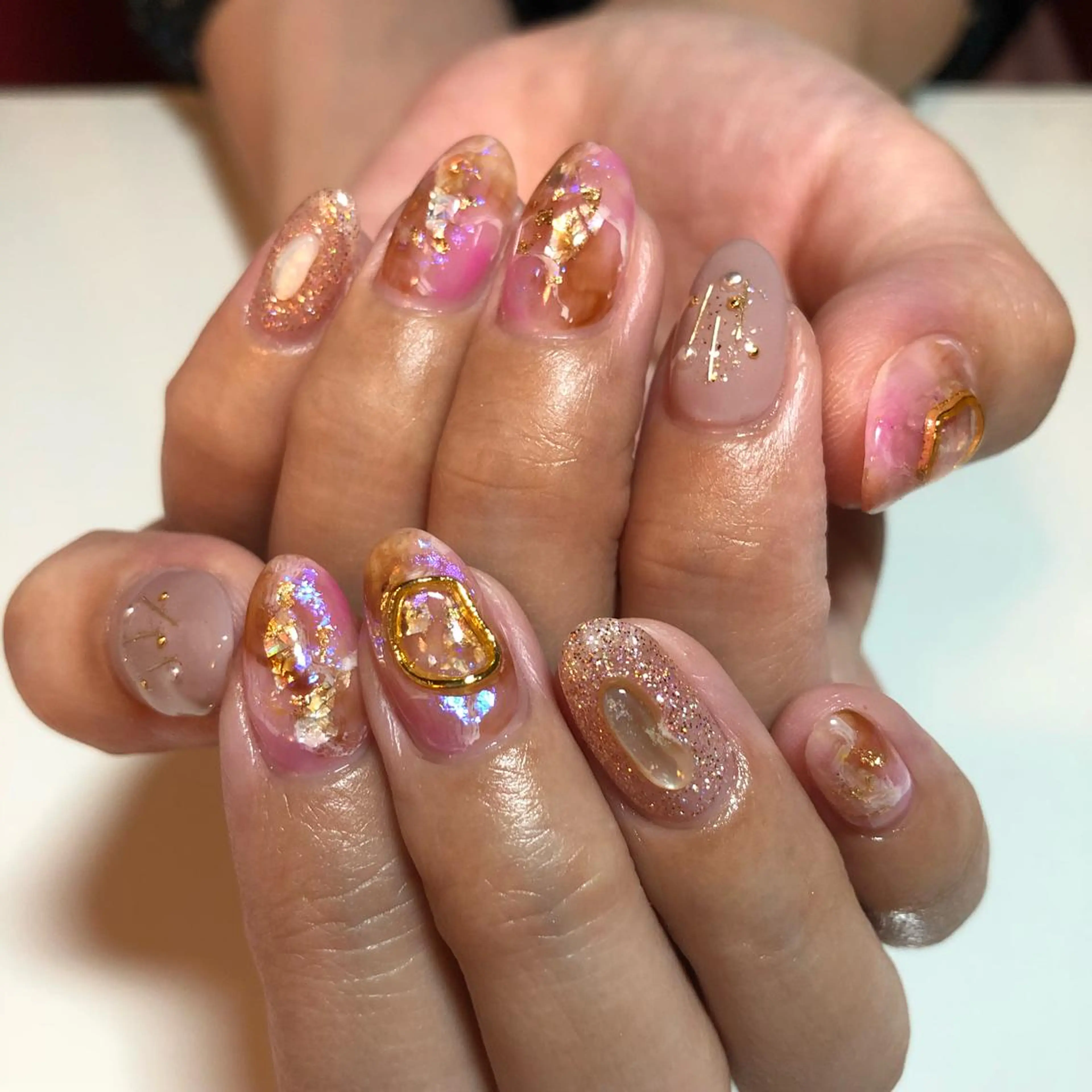 ネイル ニュアンスネイル g-up nail所属・米田 律子のネイルデザイン