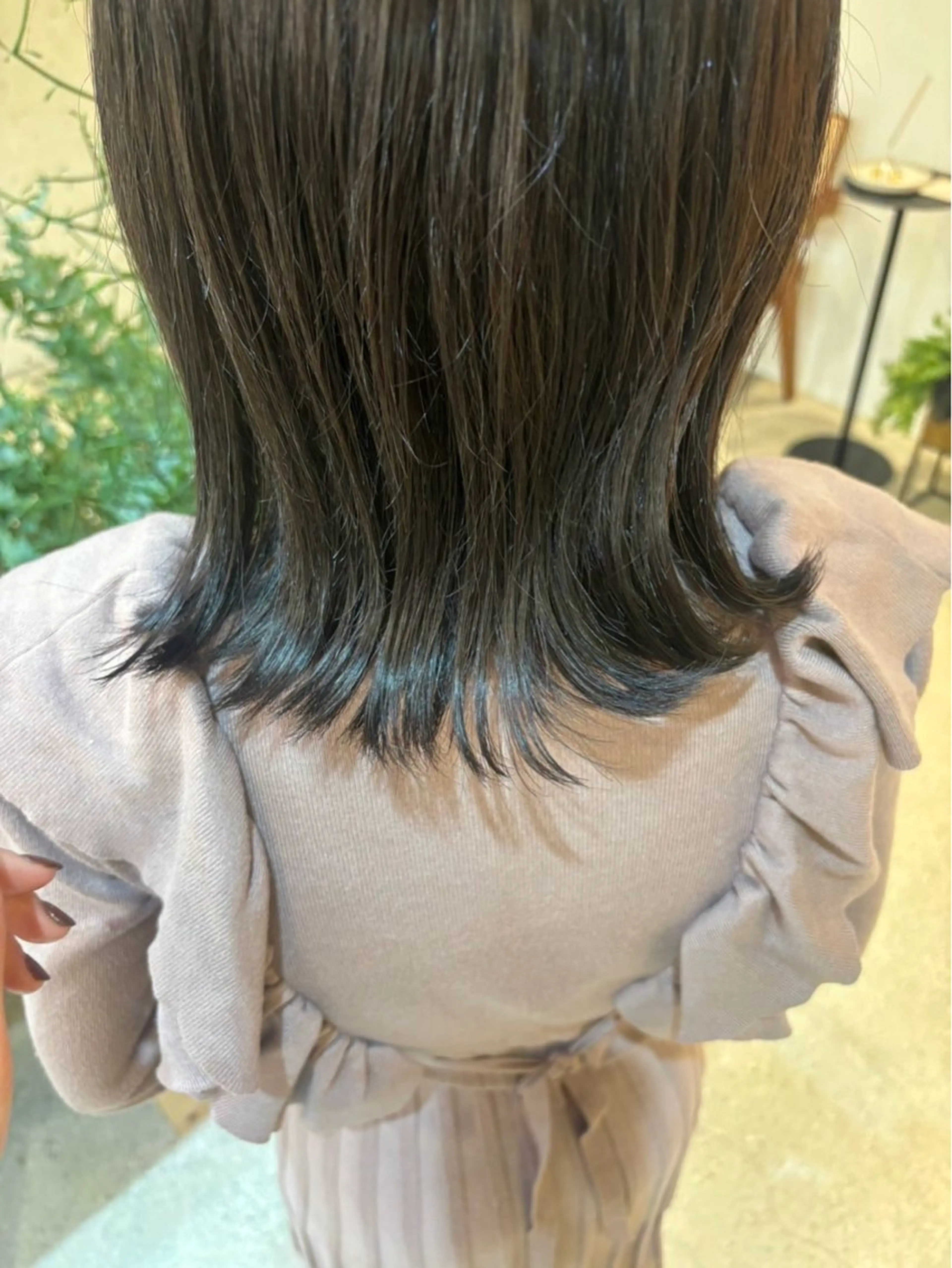 カラー 透明感カラー オリーブカラー ヘアカラー ヘッドスパ 無料カットモデル募集 ／ueno aiのヘアスタイル