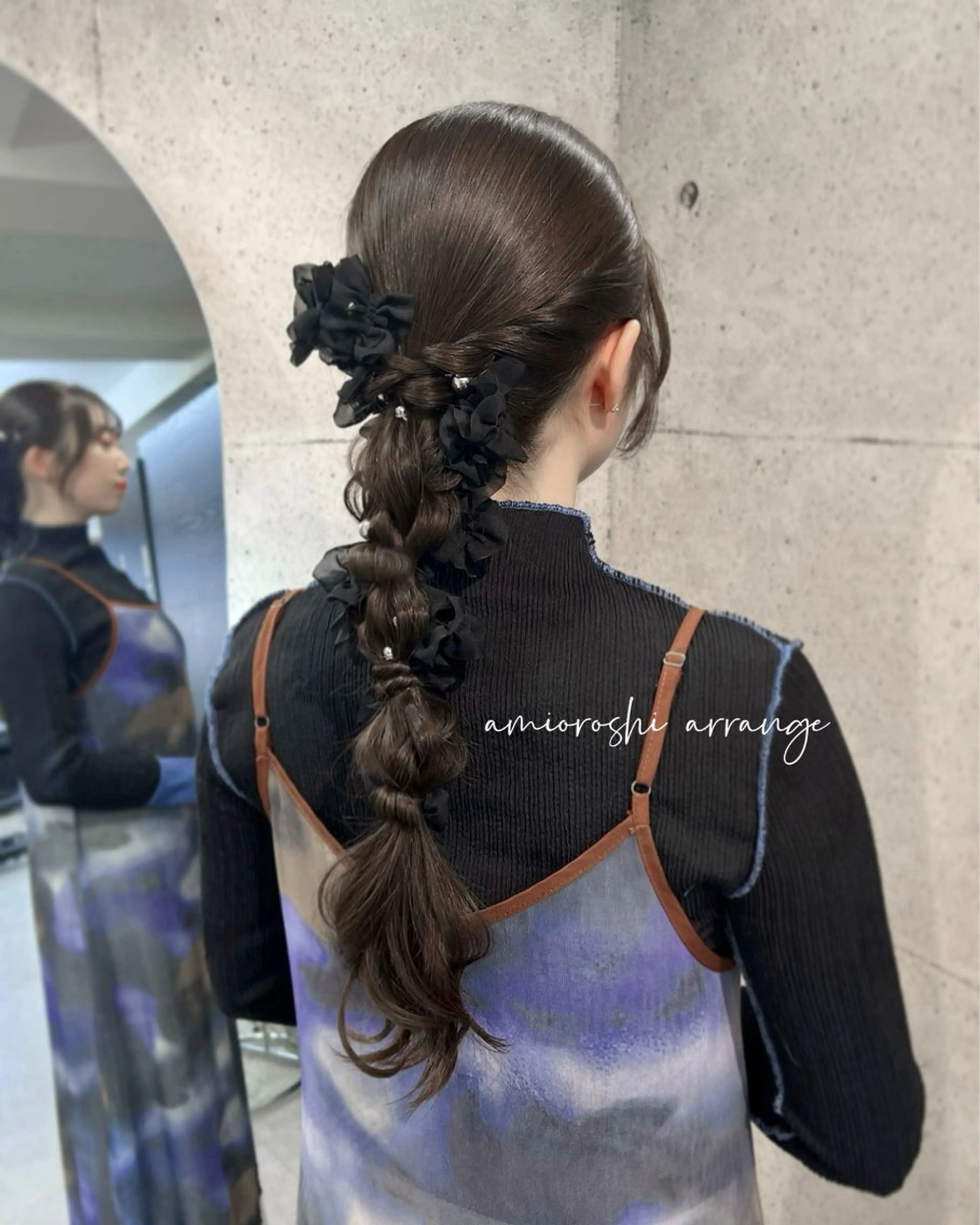 ロング ヘアアレンジ ヘアセット ヘアメイク/髪質改善 🎀Moeri🎀のヘアスタイル