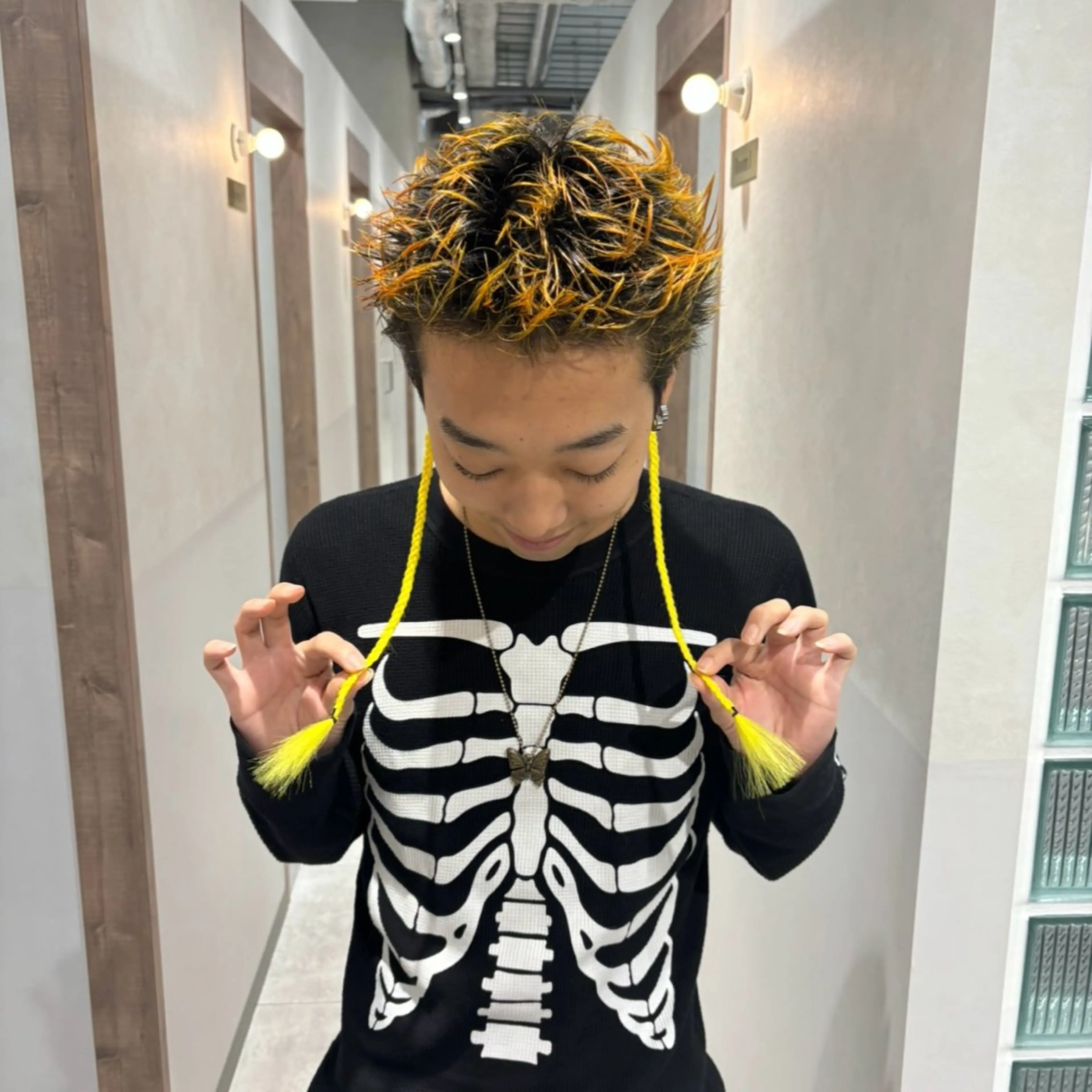 メンズカット＋ポイントブレイズ（エクステ）の写真