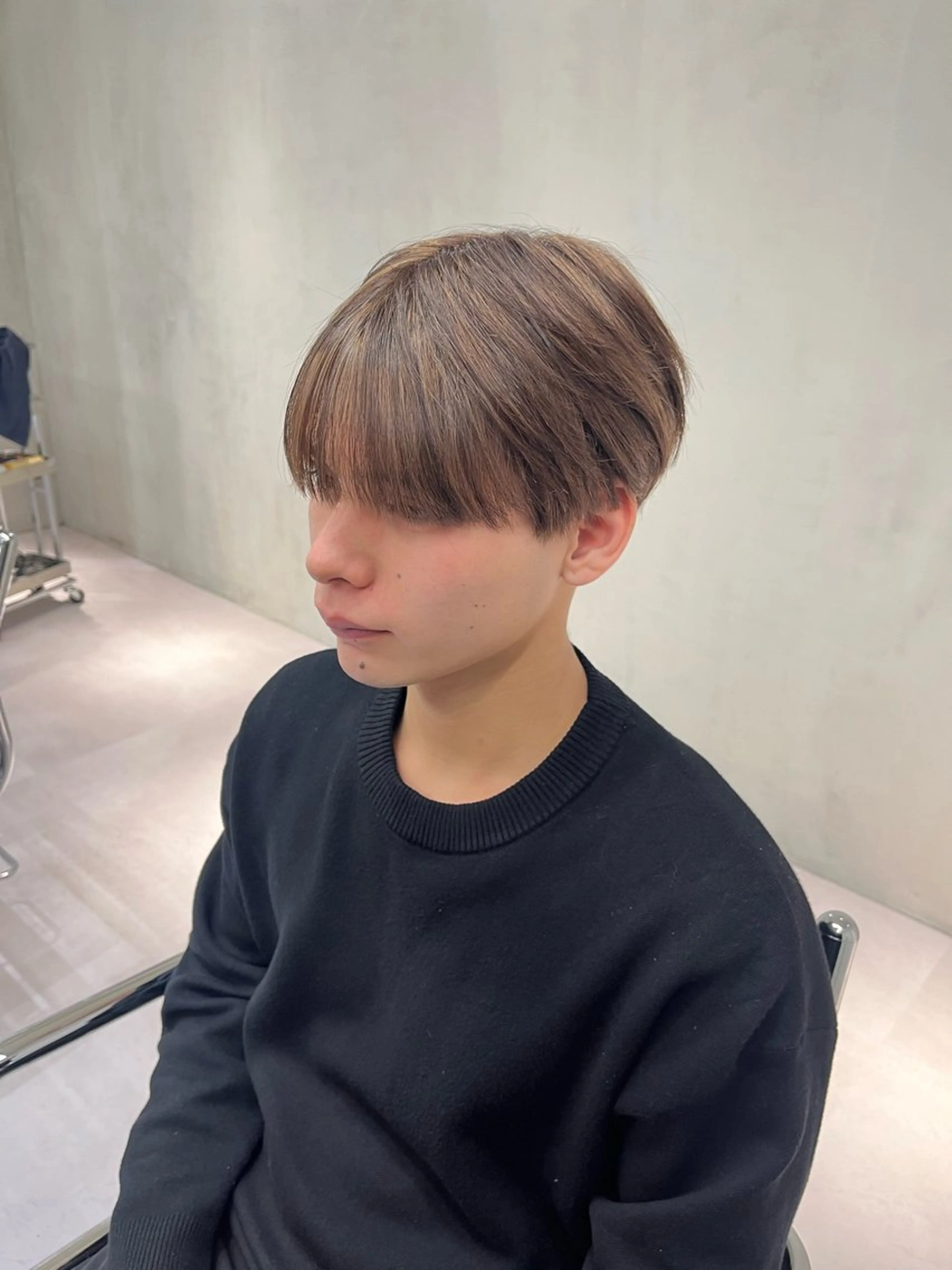 ショート カラー メンズ soen所属・⚡メンズパーマフ ェードカットTomyのヘアスタイル