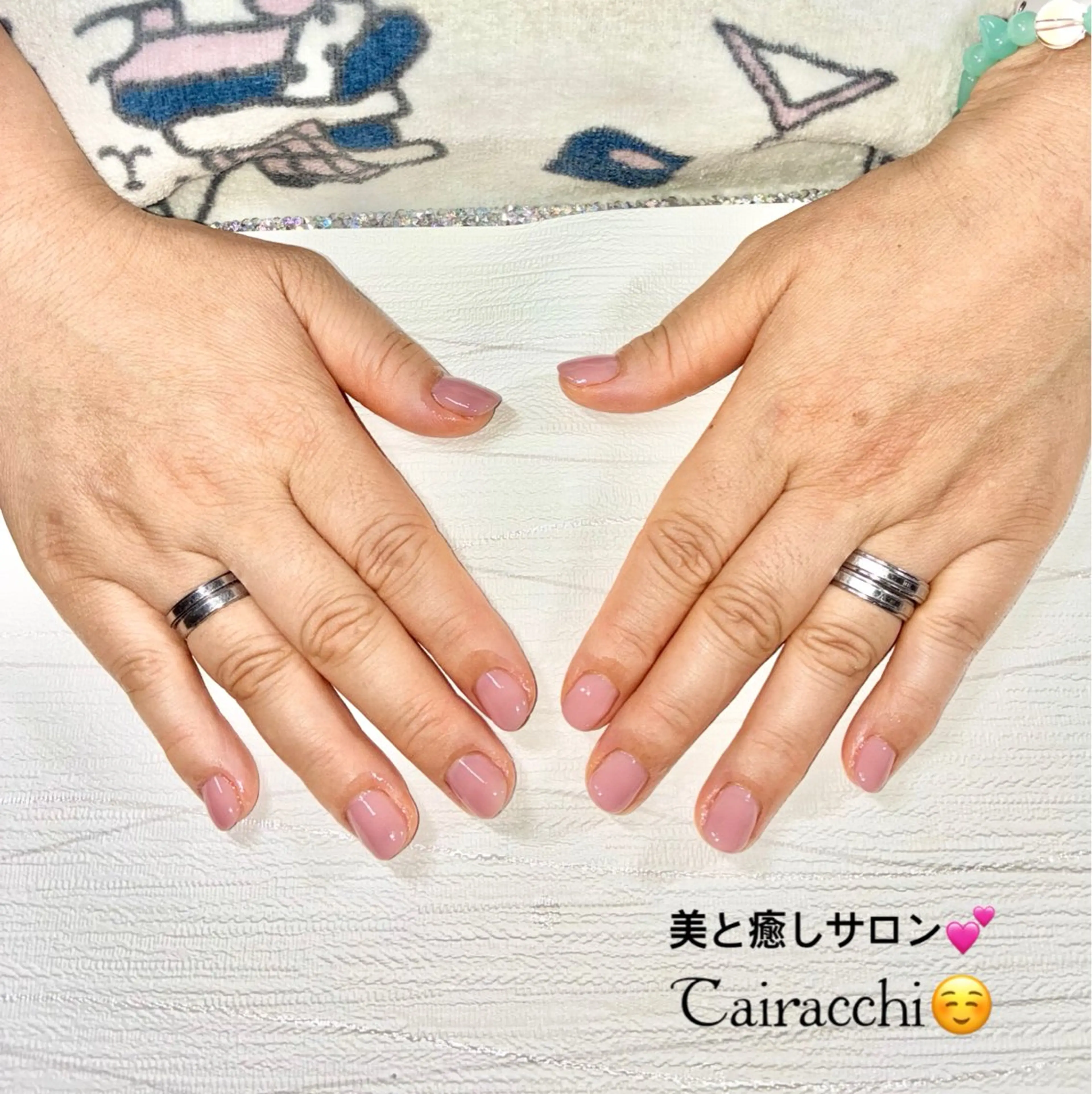 ネイル ピンク ショートネイル ハンドネイル Tairacchi ﾀｲﾗｯﾁのエステ・リラクイメージ