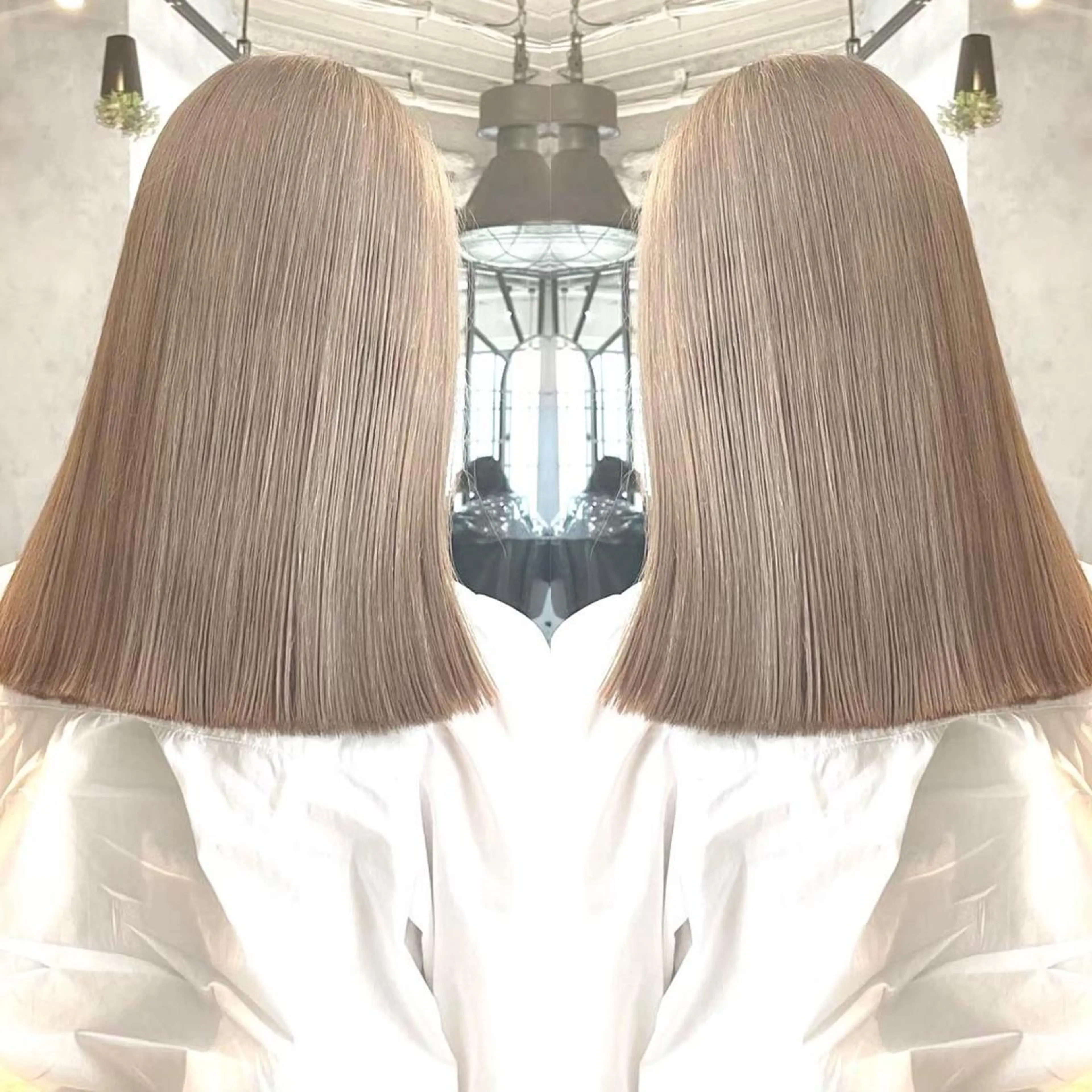 ミディアム 🌷横浜/レイヤー /艶カラー🌷のヘアスタイル