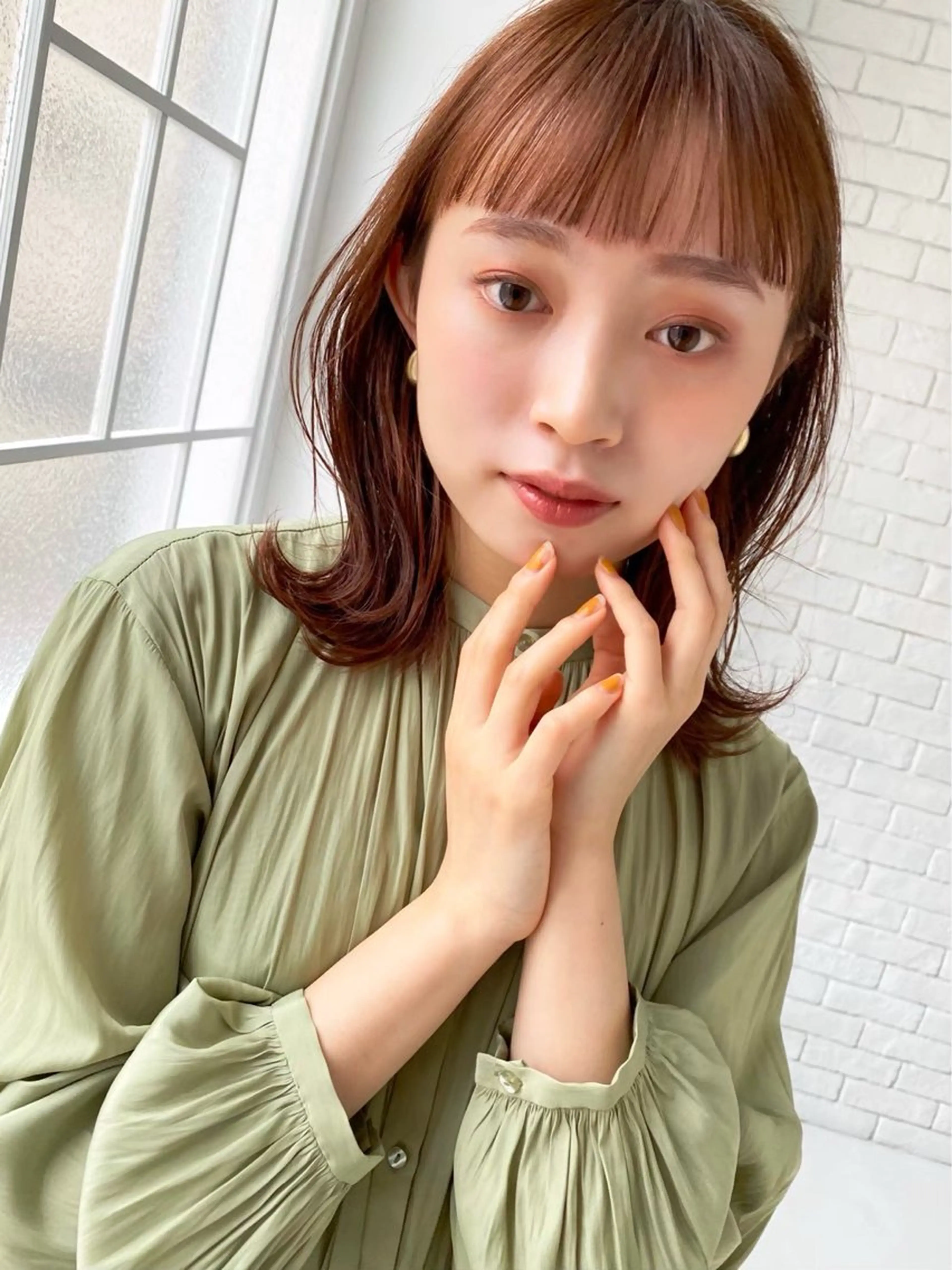 ミディアム レイヤー/髪質改善/ 美髪矯正/手塚凌のヘアスタイル