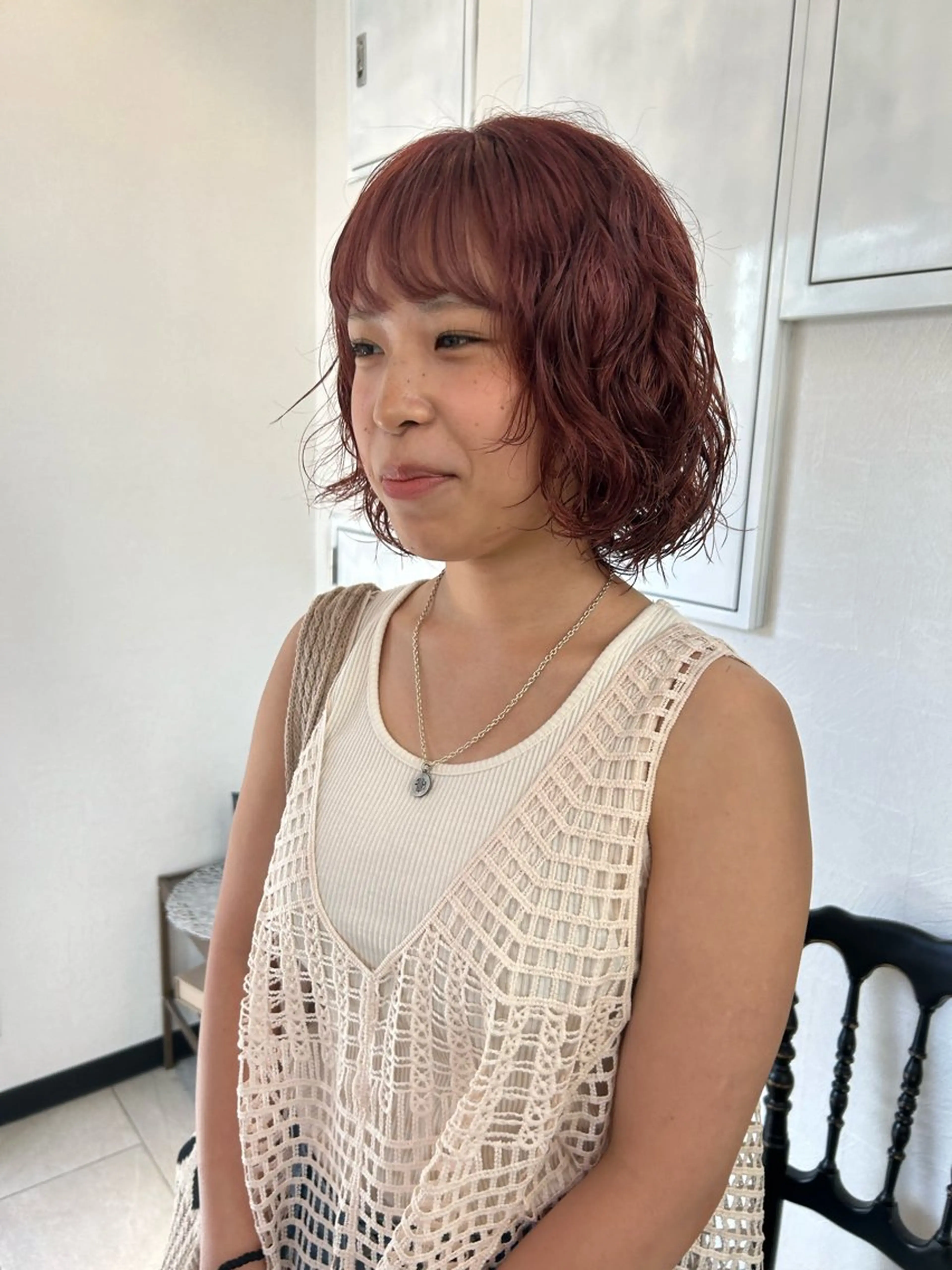 パーマ Yui. ハイトーン/パーマ/のヘアスタイル