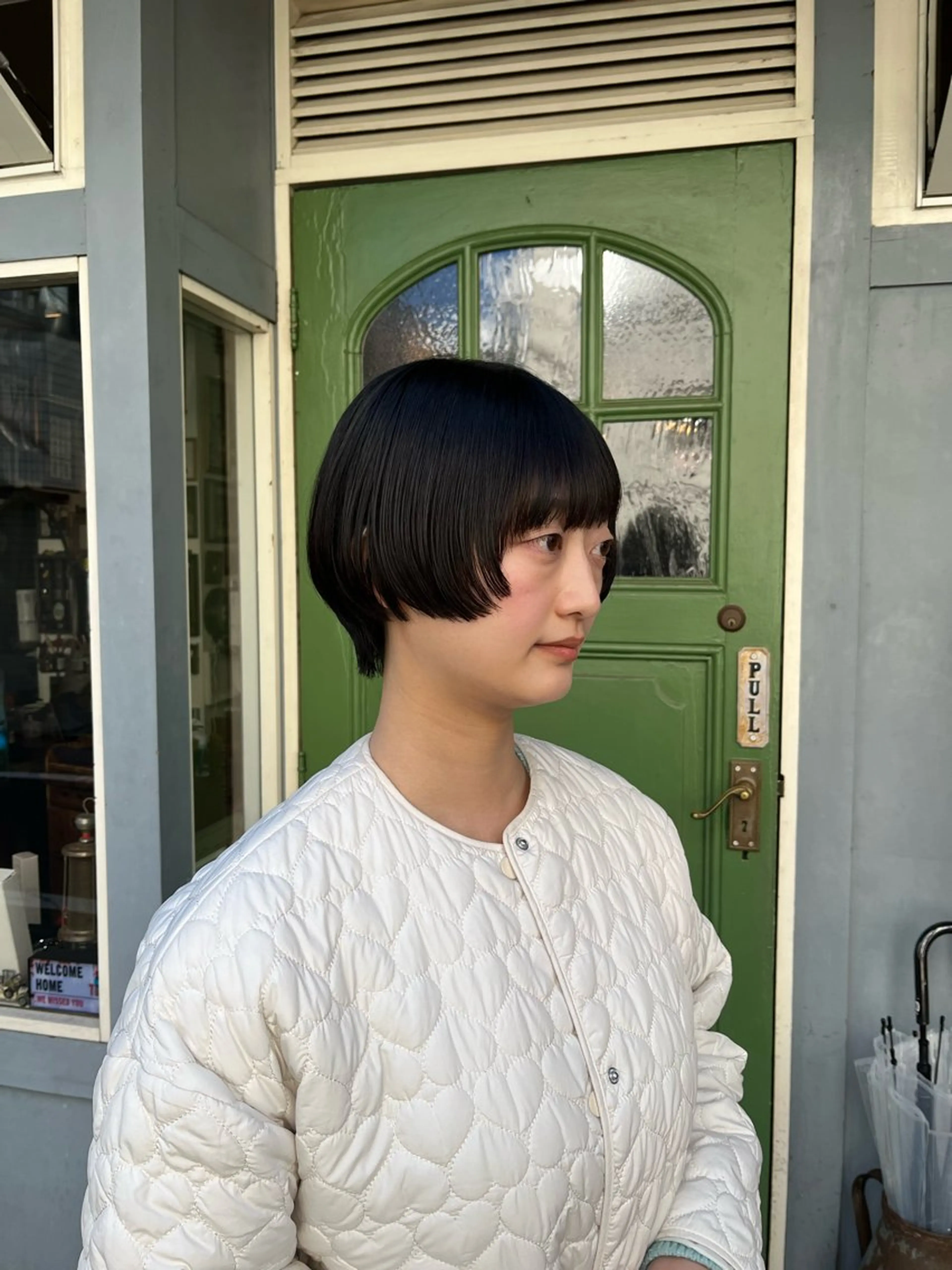 ショート ショートボブ ボブ ショートヘア カット ヘッドスパ 抜け感ショート パーマ/緒方椋のヘアスタイル