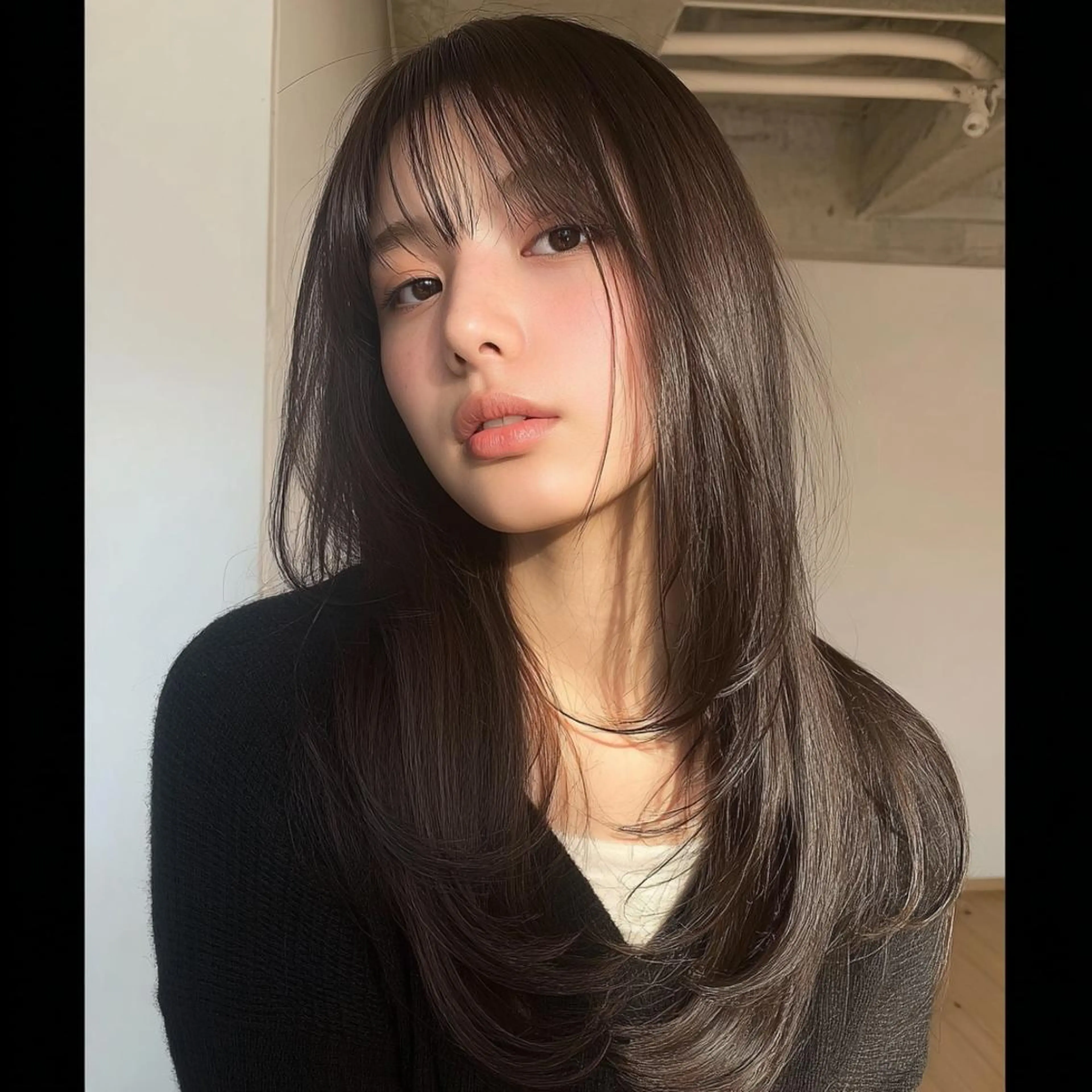 ロング 女性カット🌀 カラー⭐️大坂望心のヘアスタイル