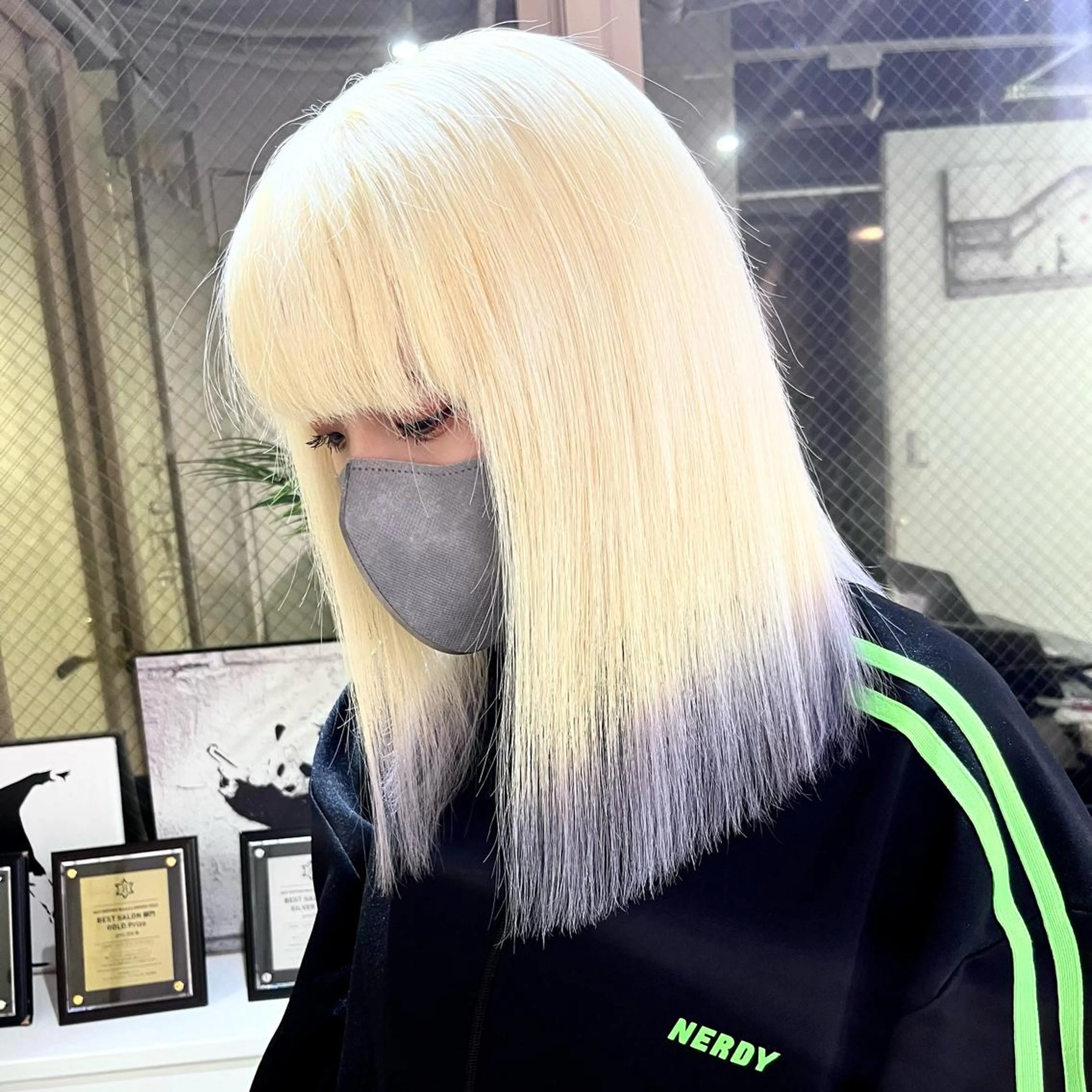 カラー 渋谷🎨ハイトーン ×エクステ🎨レンのヘアスタイル