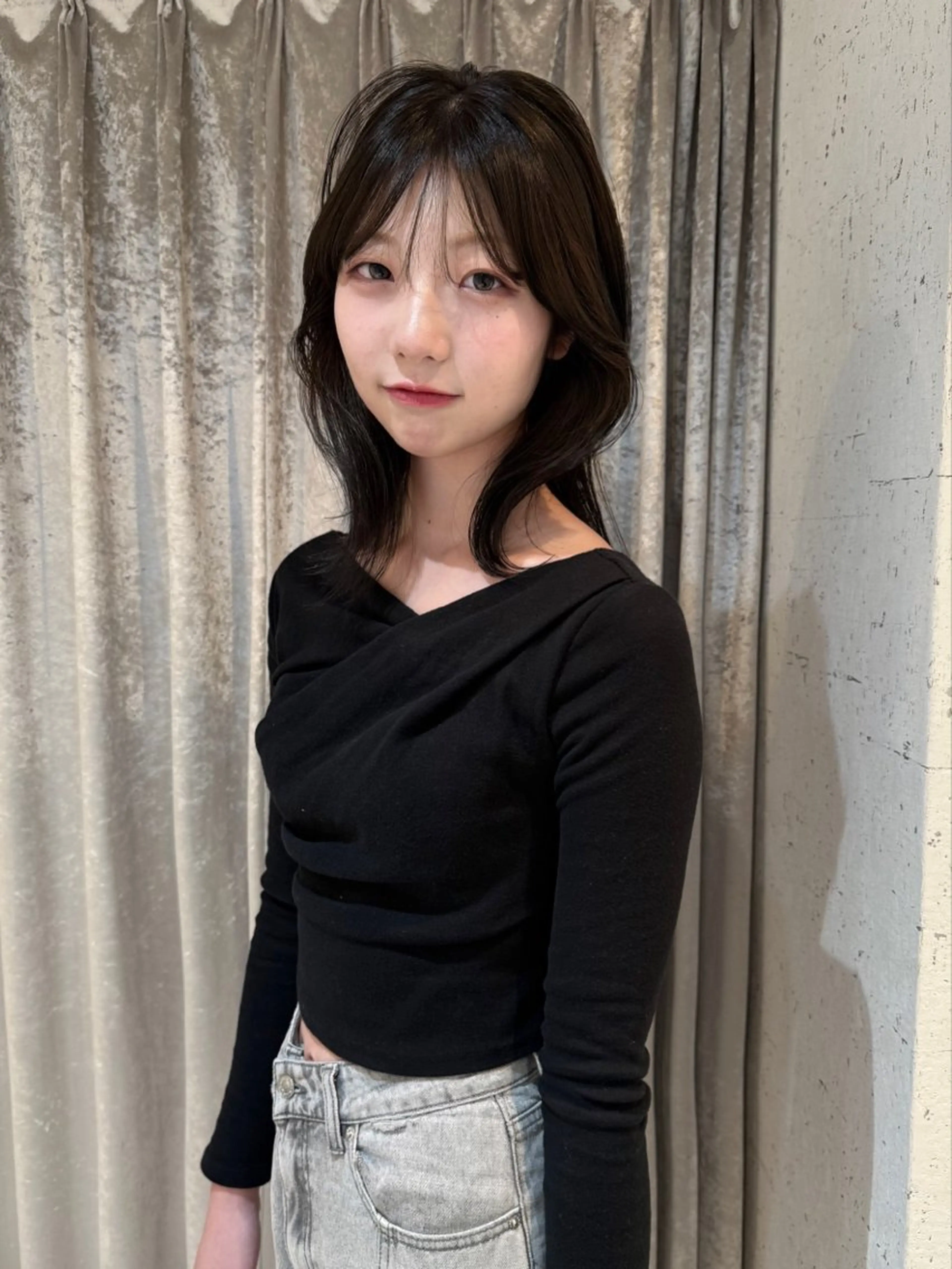 ミディアム カラー 透明感カラー カット ヘアカラー トリートメント mai / linoah˚✧のヘアスタイル