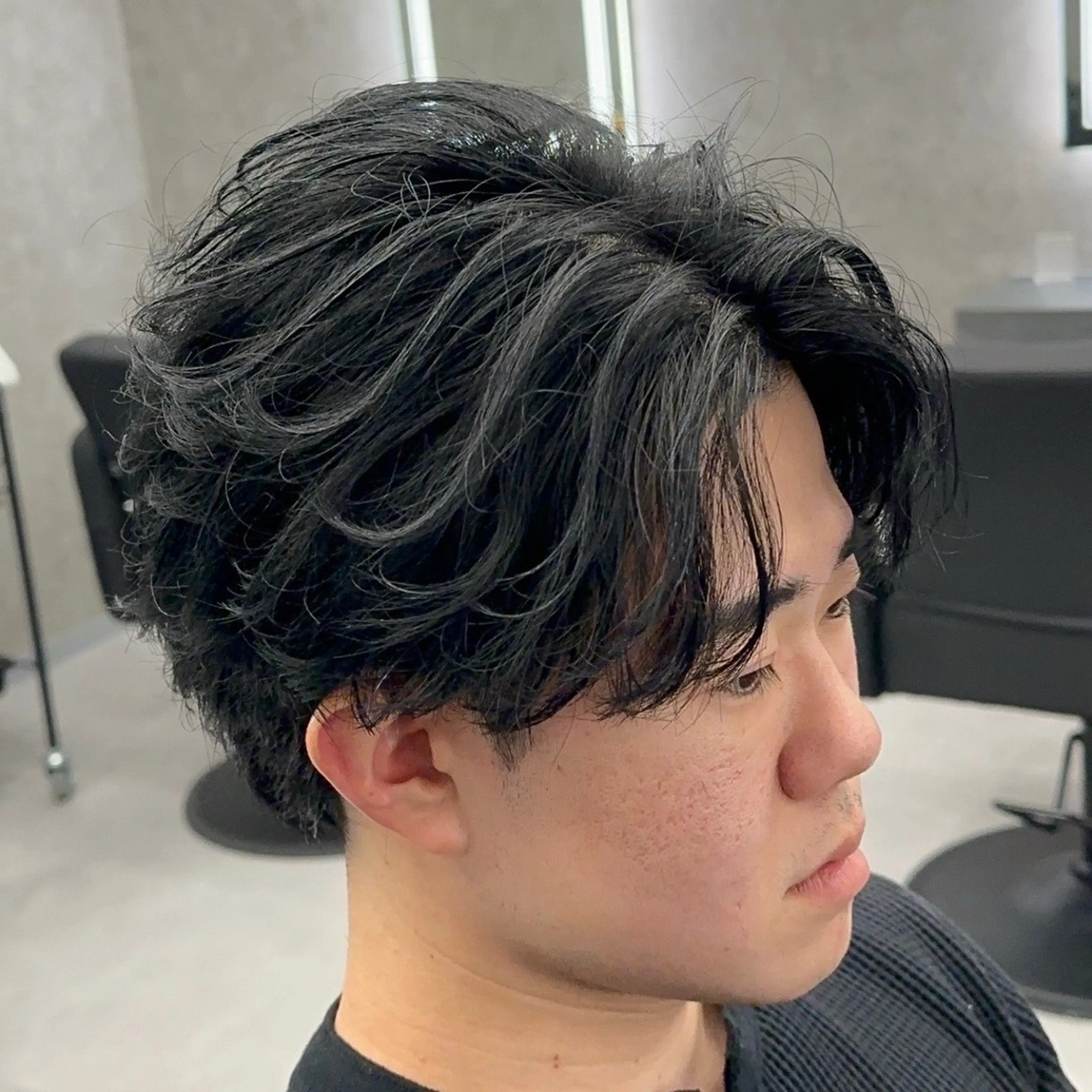 パーマ メンズ フェザーパーマ メンズパーマ カット パーマ 【札幌メンズ特化】 つばさ🔥のヘアスタイル