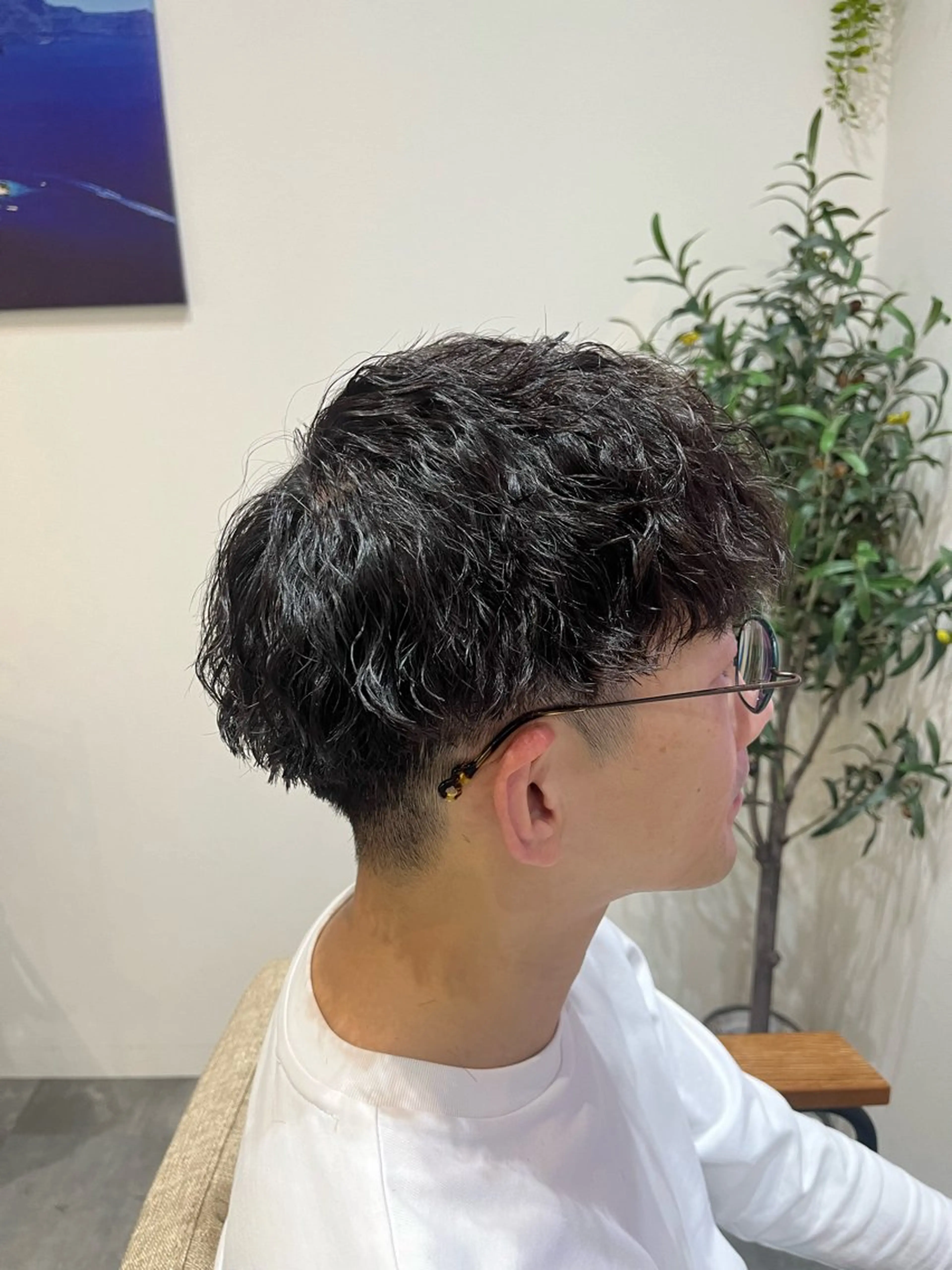 パーマ メンズ 藤田 詩織のヘアスタイル