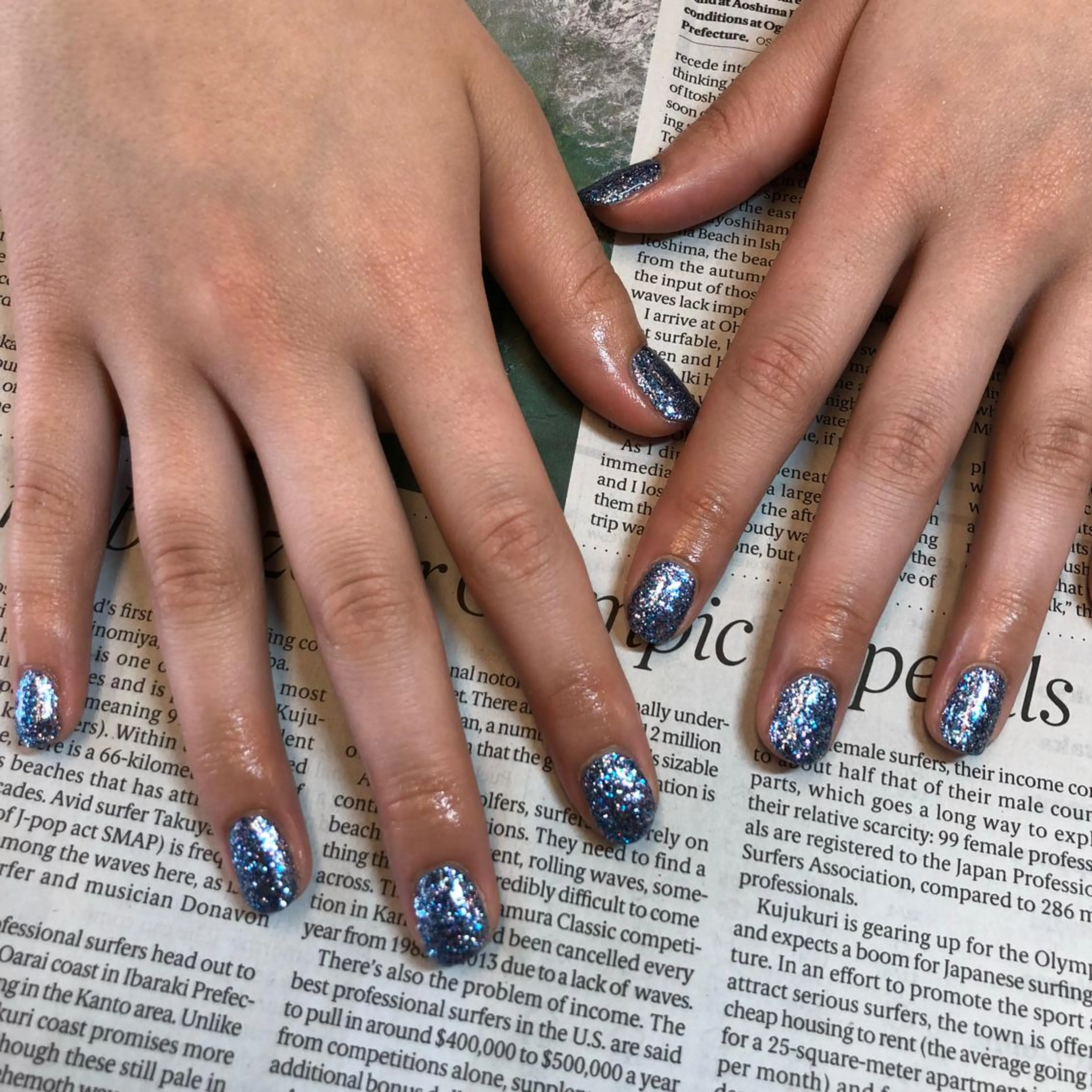 ネイル ラメ(グリッター) ワンカラーネイル KIREIE NAILSのネイルデザイン