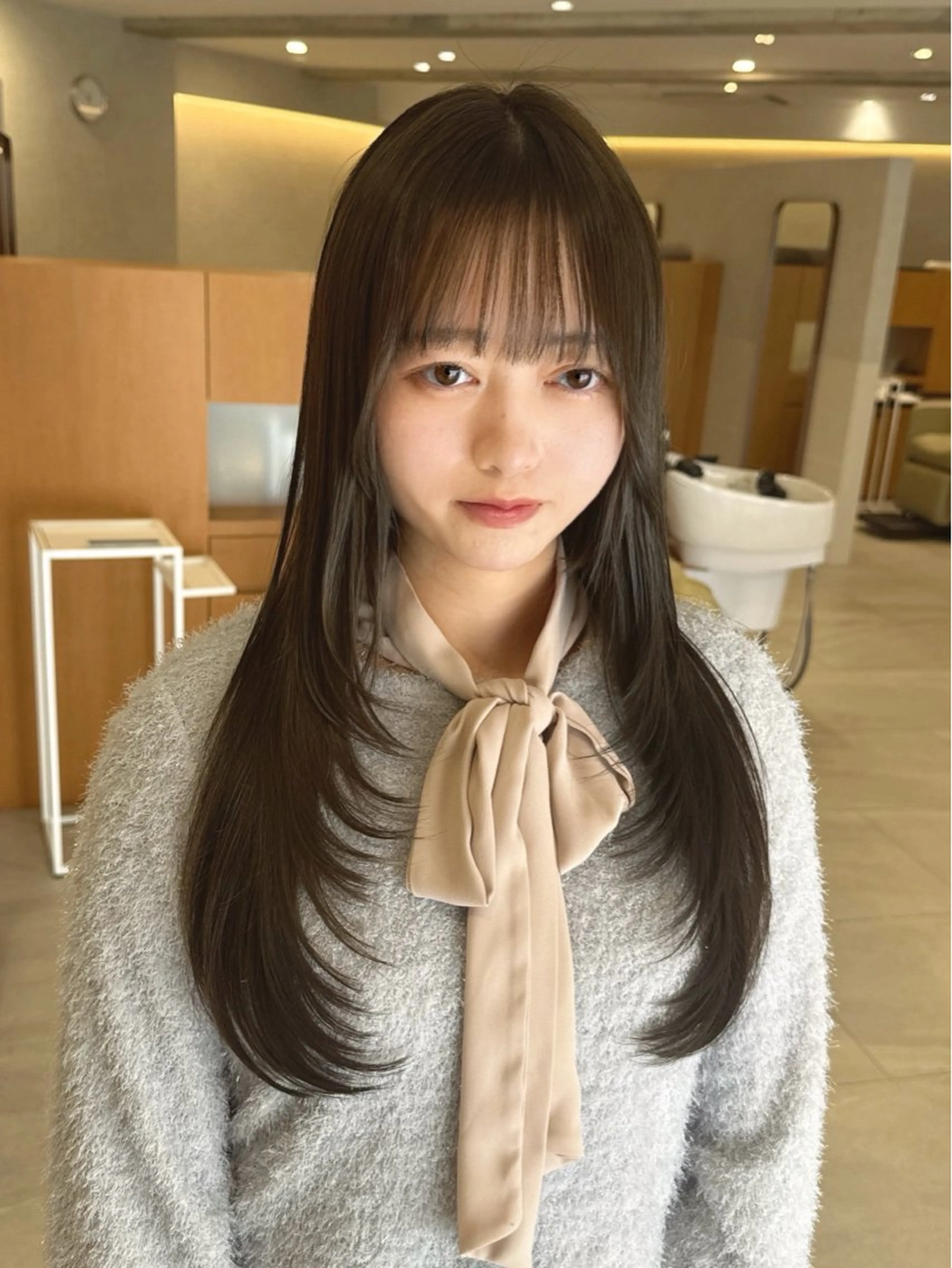 ロング カラー ヘアカラー トリートメント MISATO THIRD SHOPのヘアスタイル