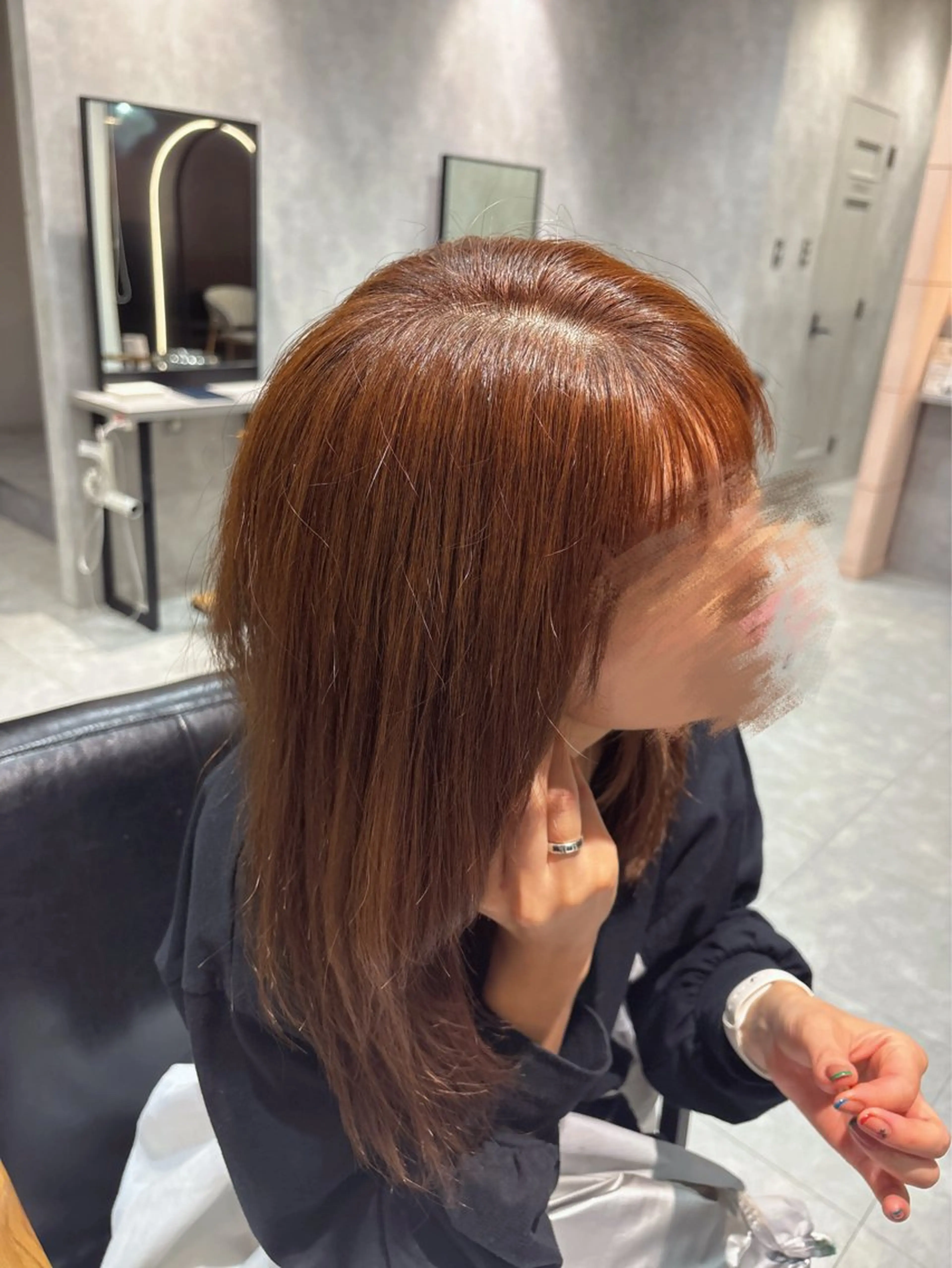 カラー ベージュカラー オレンジ オレンジベージュ ヘアカラー 笹木 怜羅のヘアスタイル