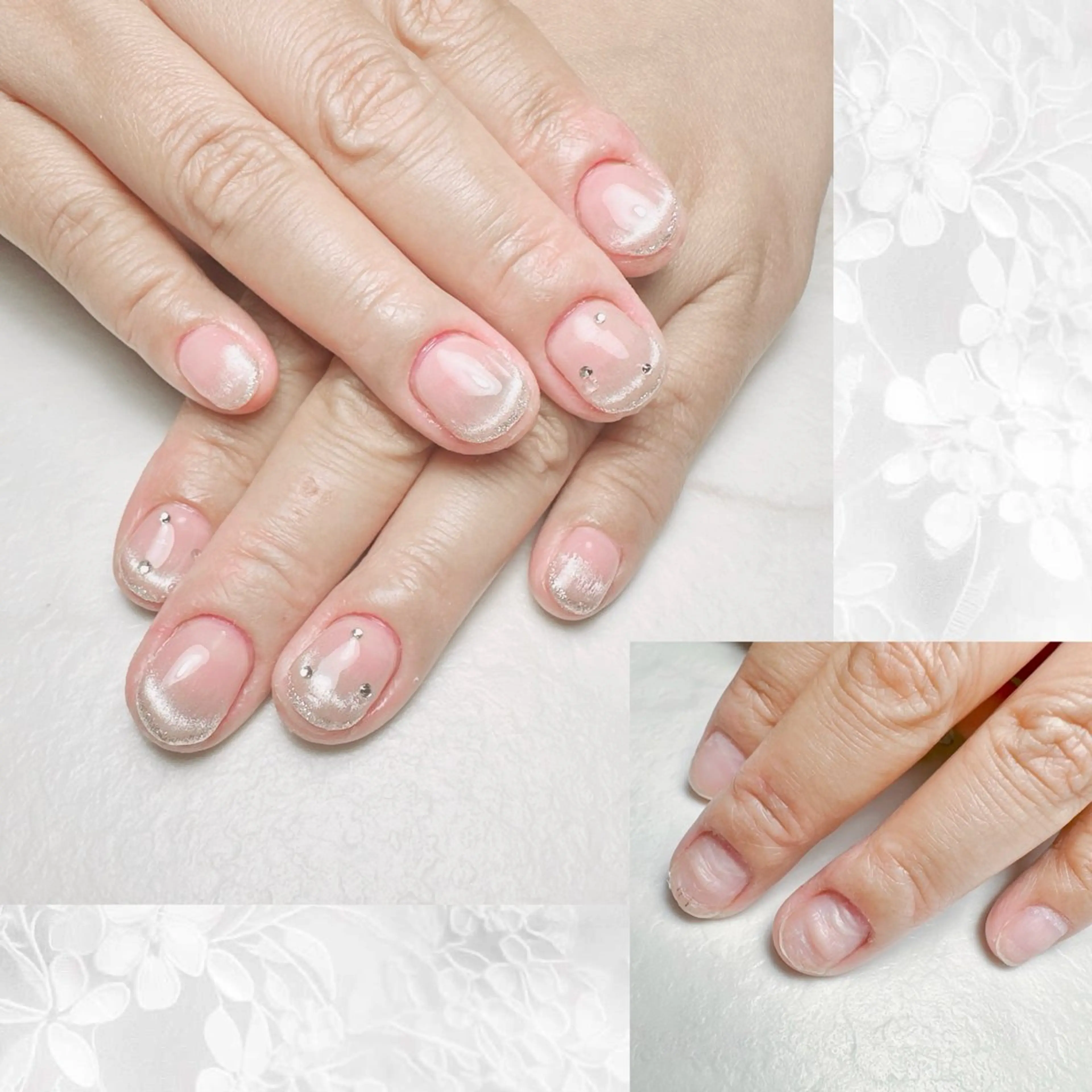 ネイル フレンチネイル マグネットネイル マグネットフレンチ Lipi nailのネイルデザイン