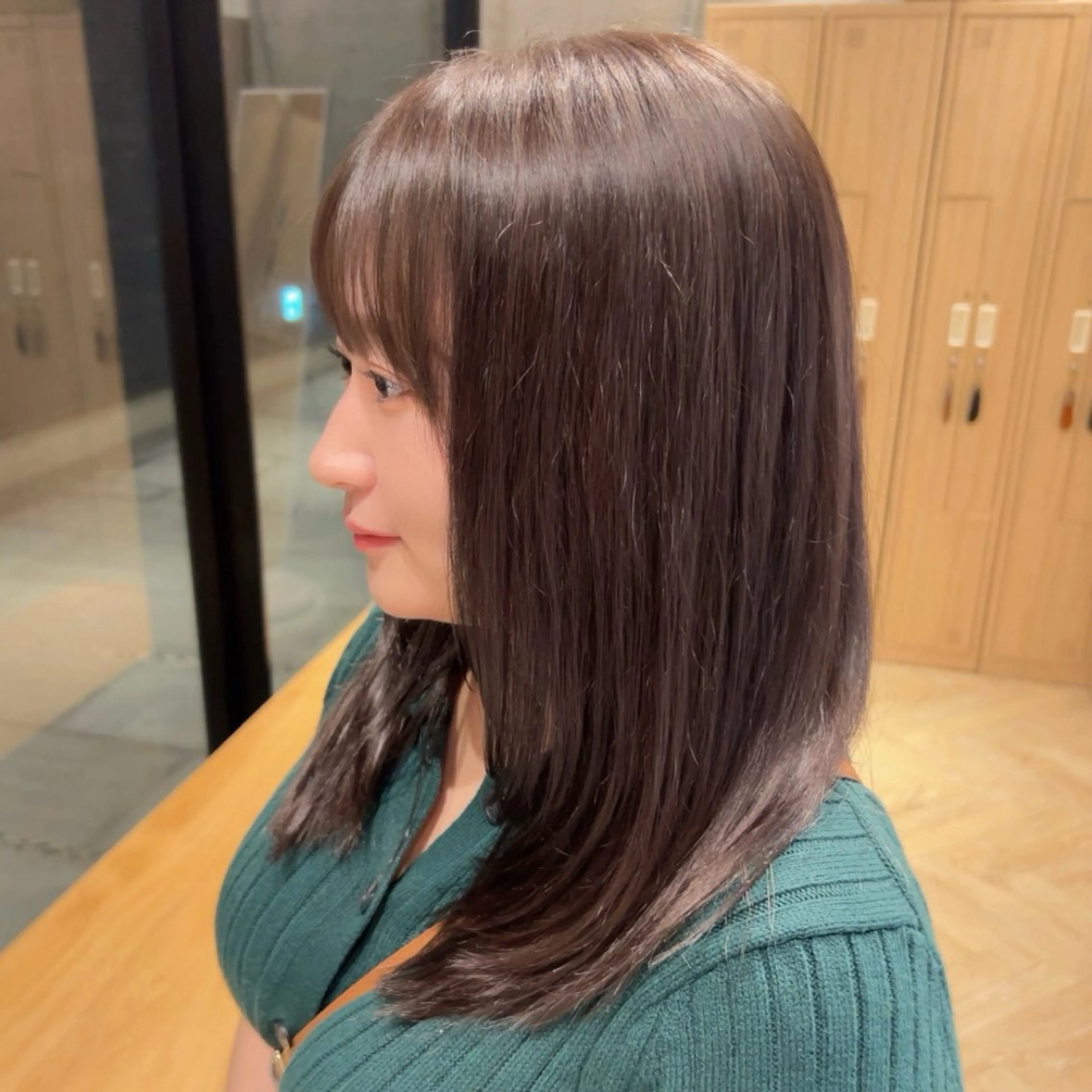 ミディアム カット ヘアカラー トリートメント ヘアセット 🌸透明感/レイヤー / 栗林 彩🌸のヘアスタイル