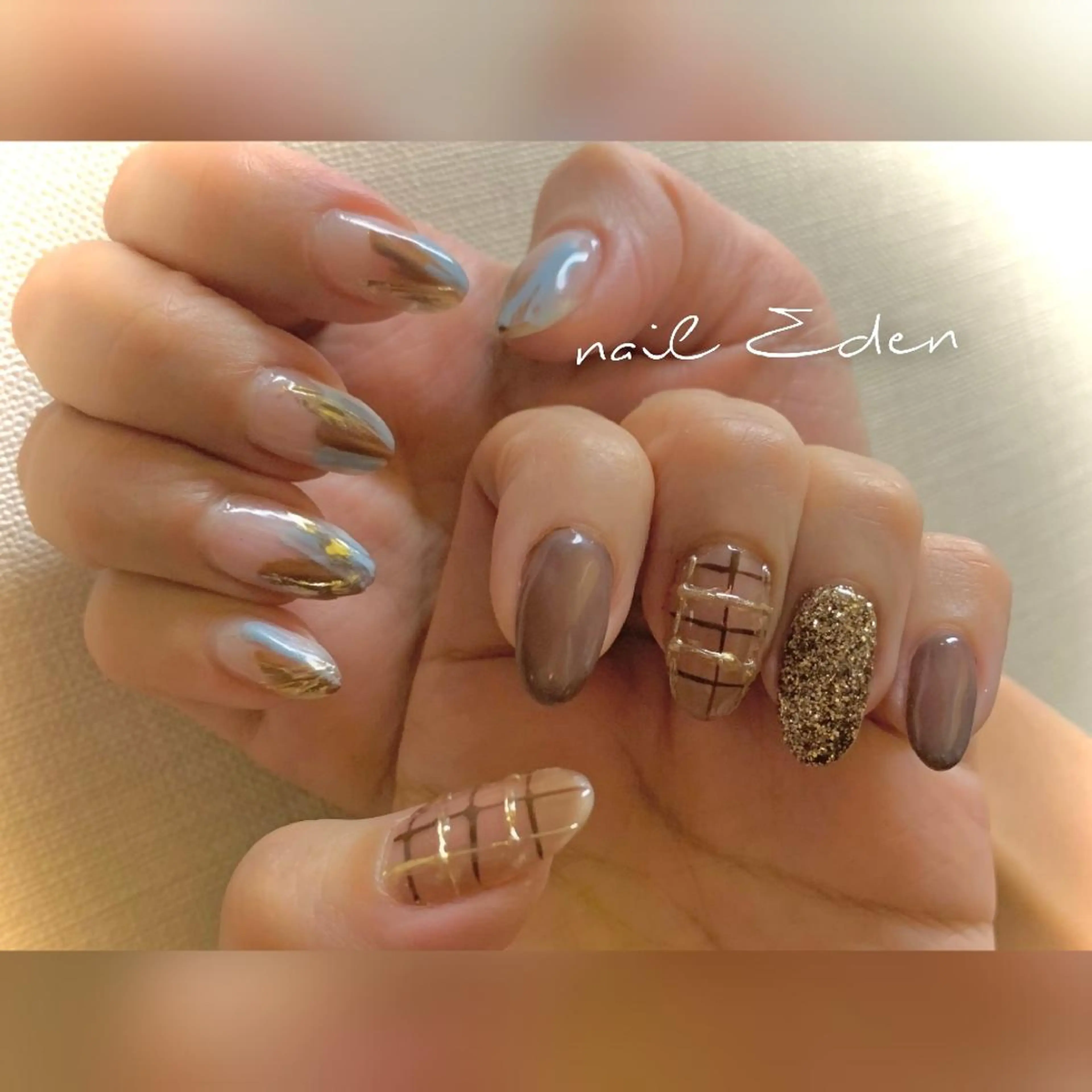 ネイル フラッシュネイル 韓国ネイル ハンドネイル ハンドケア Eden　private nail saron所属・Eden ♾️のネイルデザイン