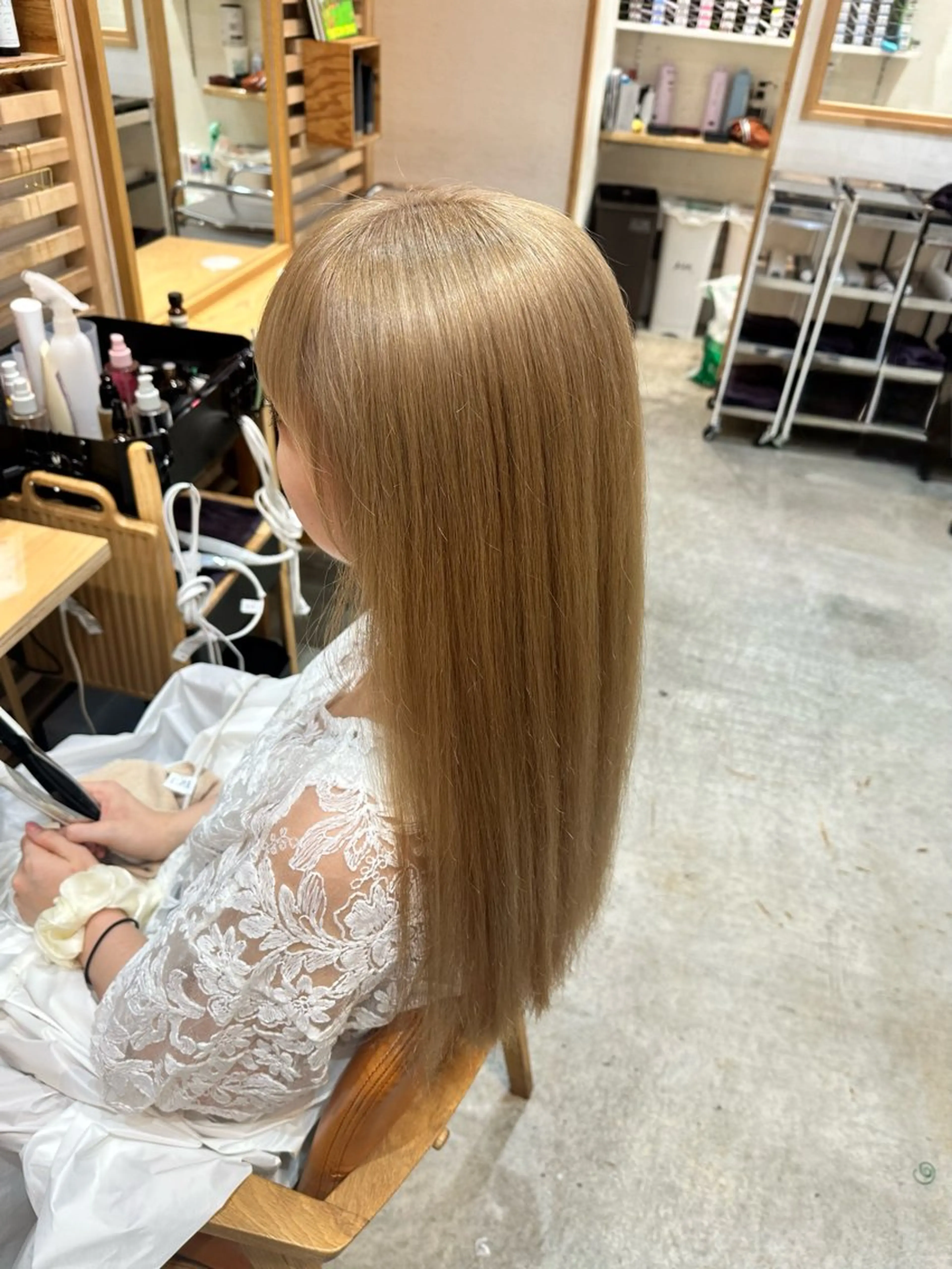 【ブリーチ毛でもできる☔️】SUBLIMIC酸熱トリートメント🌈の写真