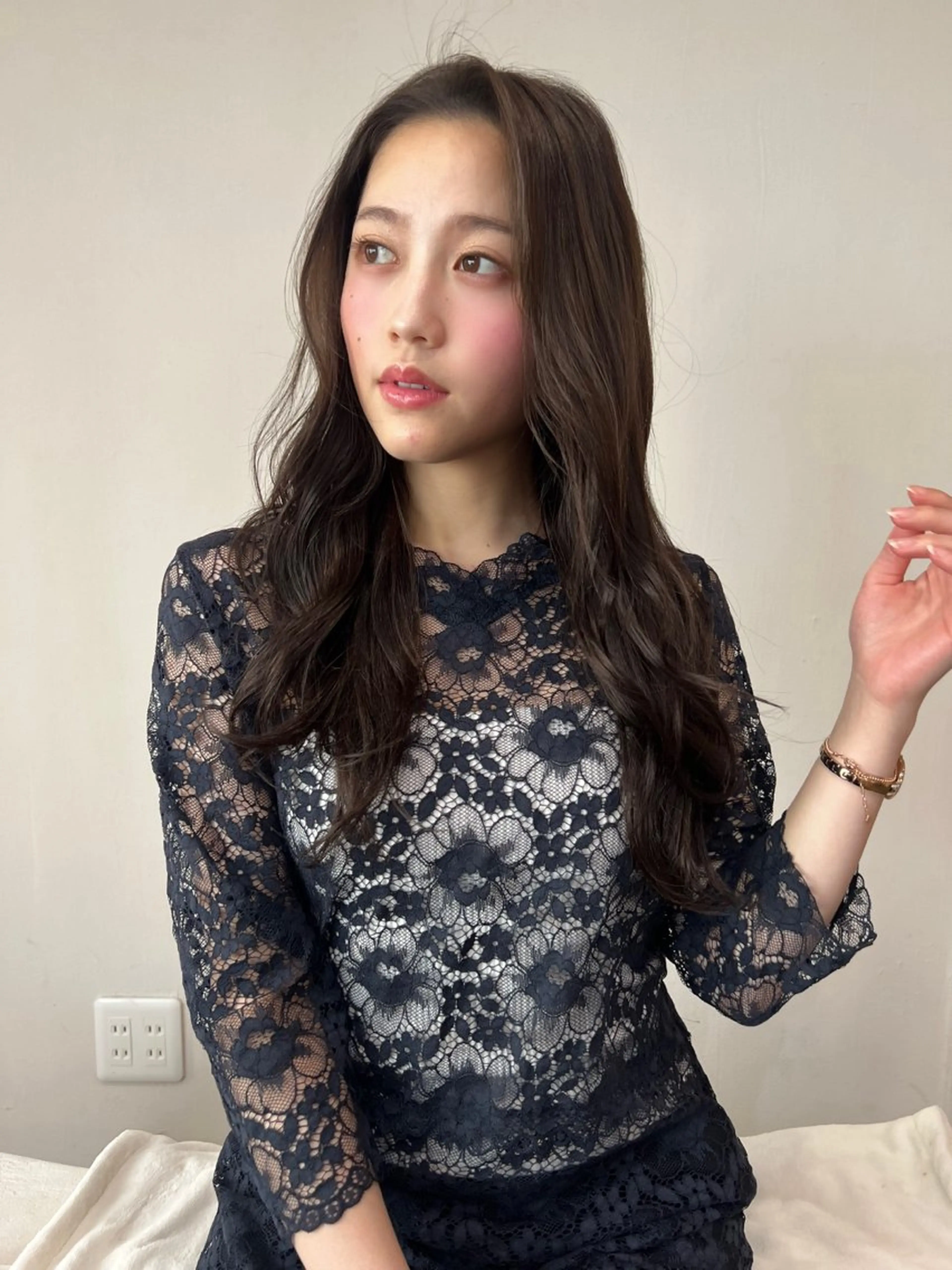 ロング カラー パーマ ヘアアレンジ メンズ miho 🫧sheerカラーのヘアスタイル