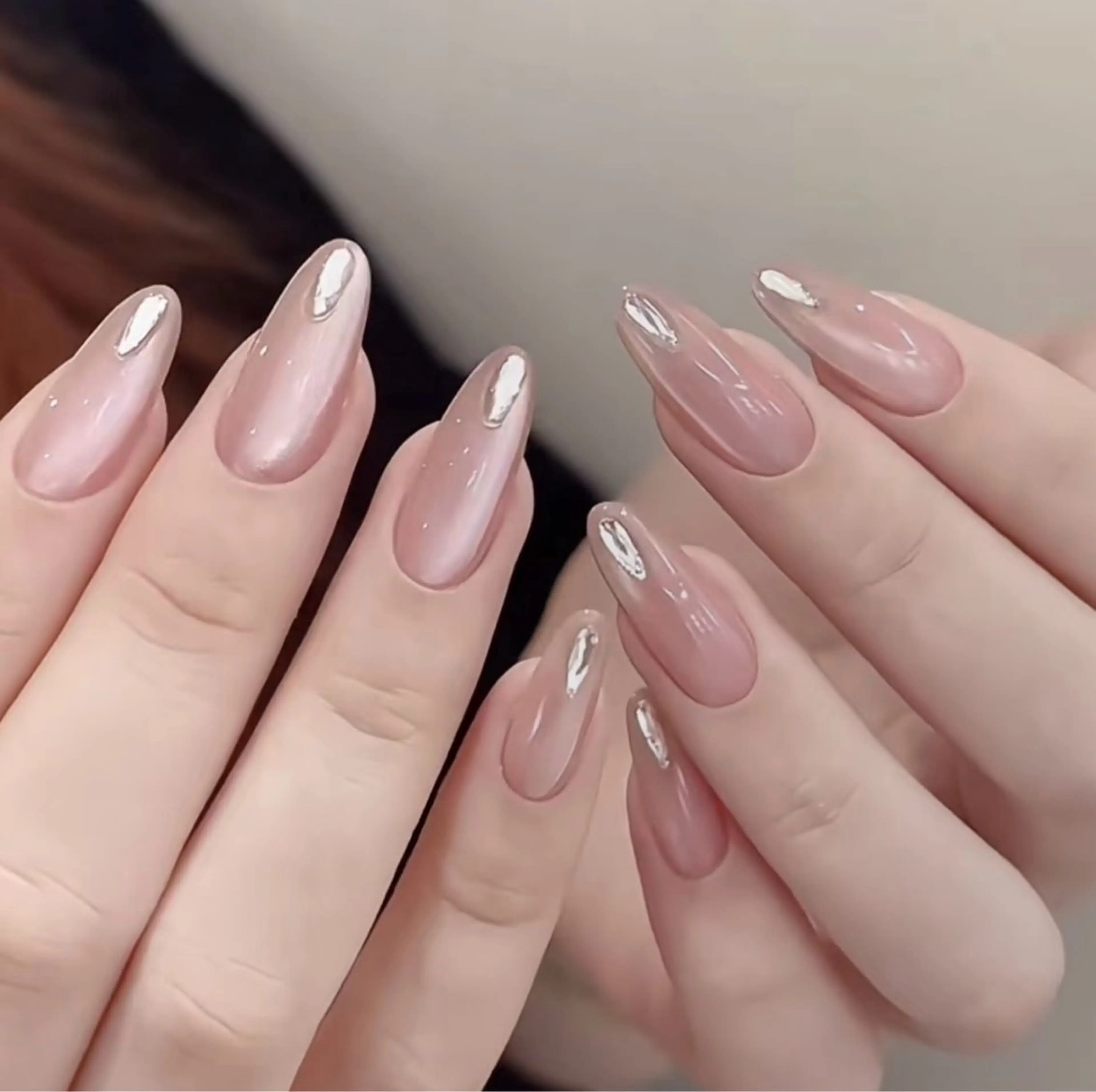 ネイル ハンドネイル H3 Nail Tsuki🦋💙のネイルデザイン