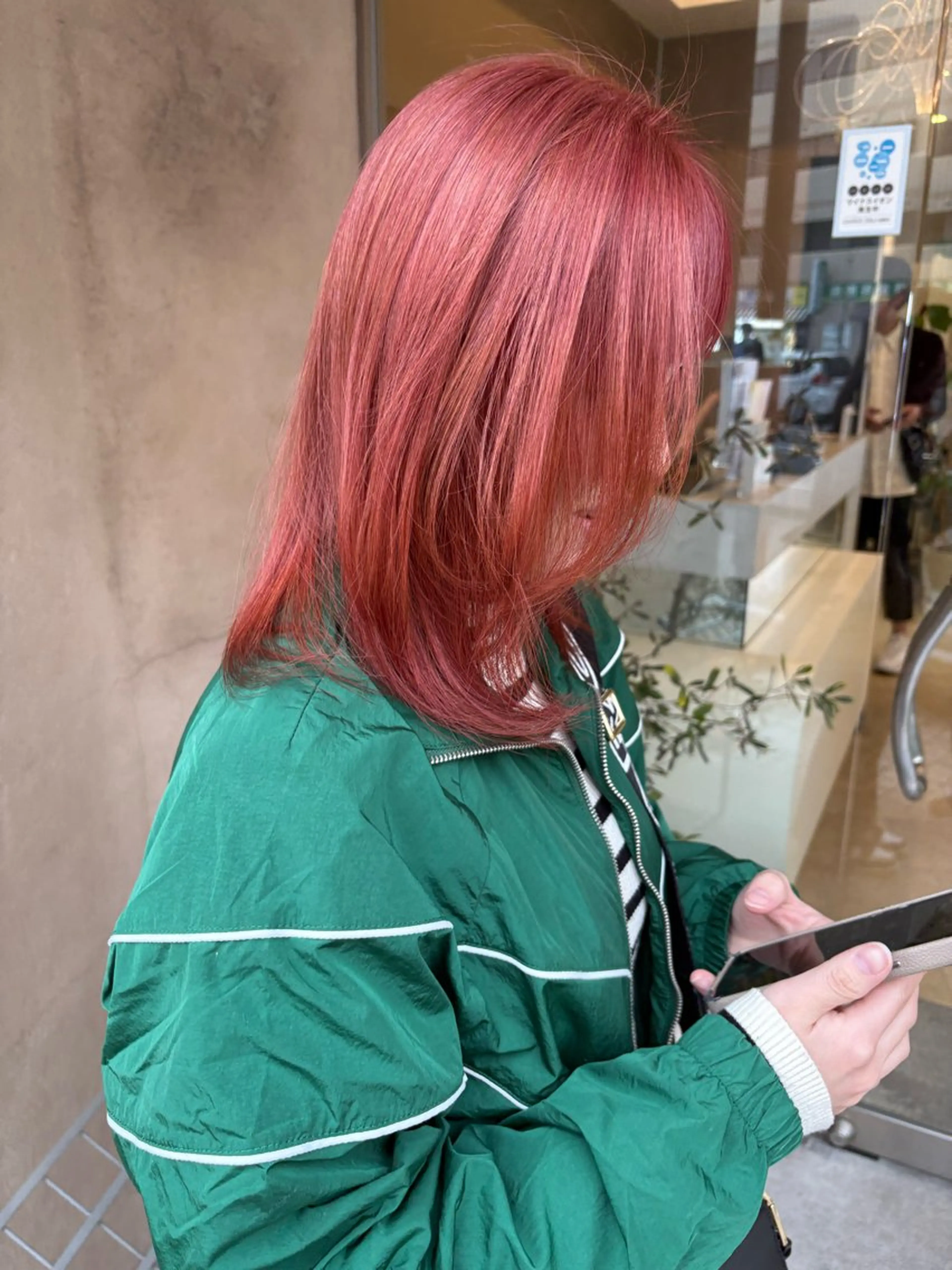 セミロング カラー あいり 福岡美容師のヘアスタイル