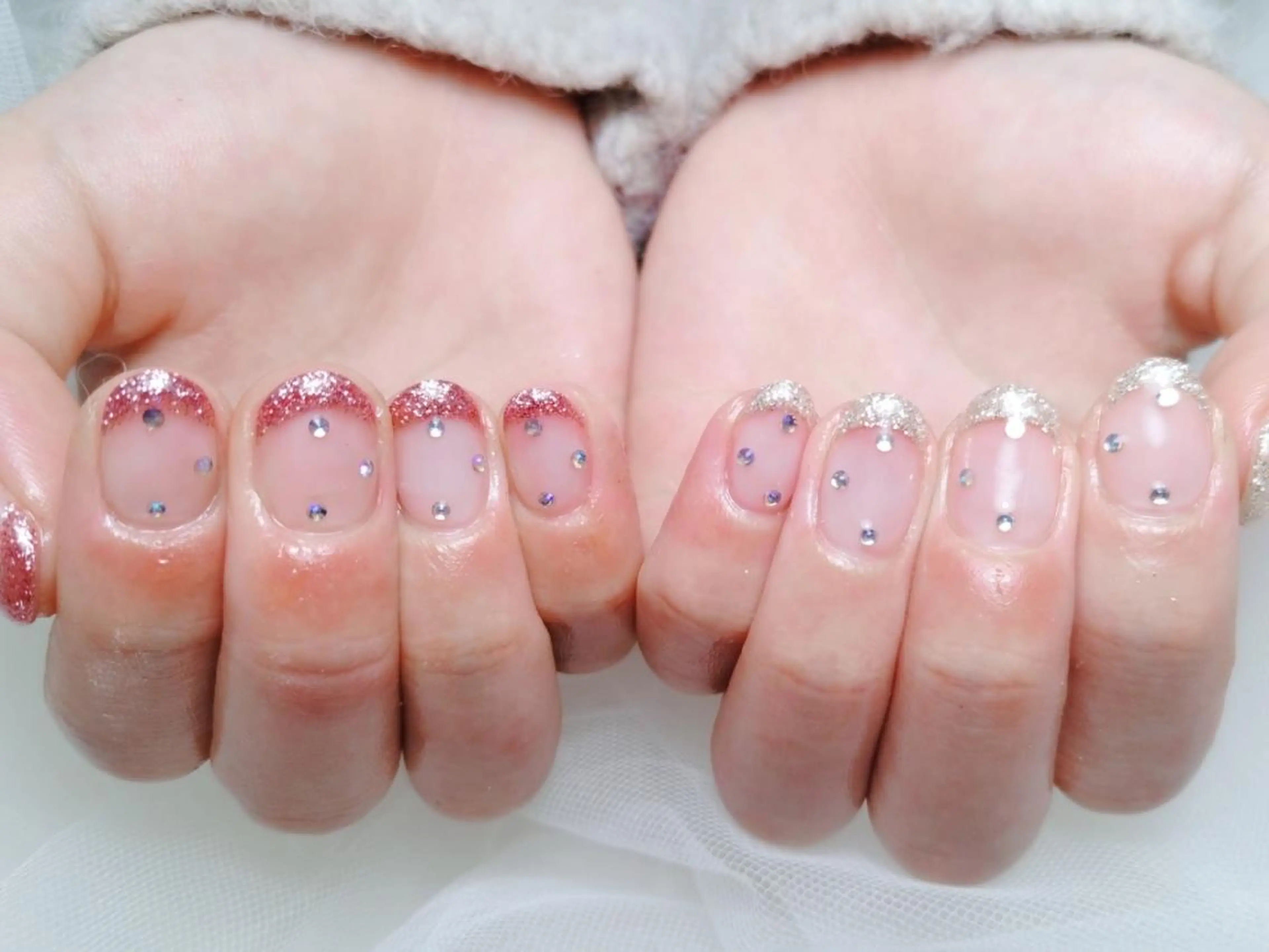 ネイル ストーンネイル ハンドネイル 門戸厄神プライベートサロンulunail所属・ulunail mikaのネイルデザイン