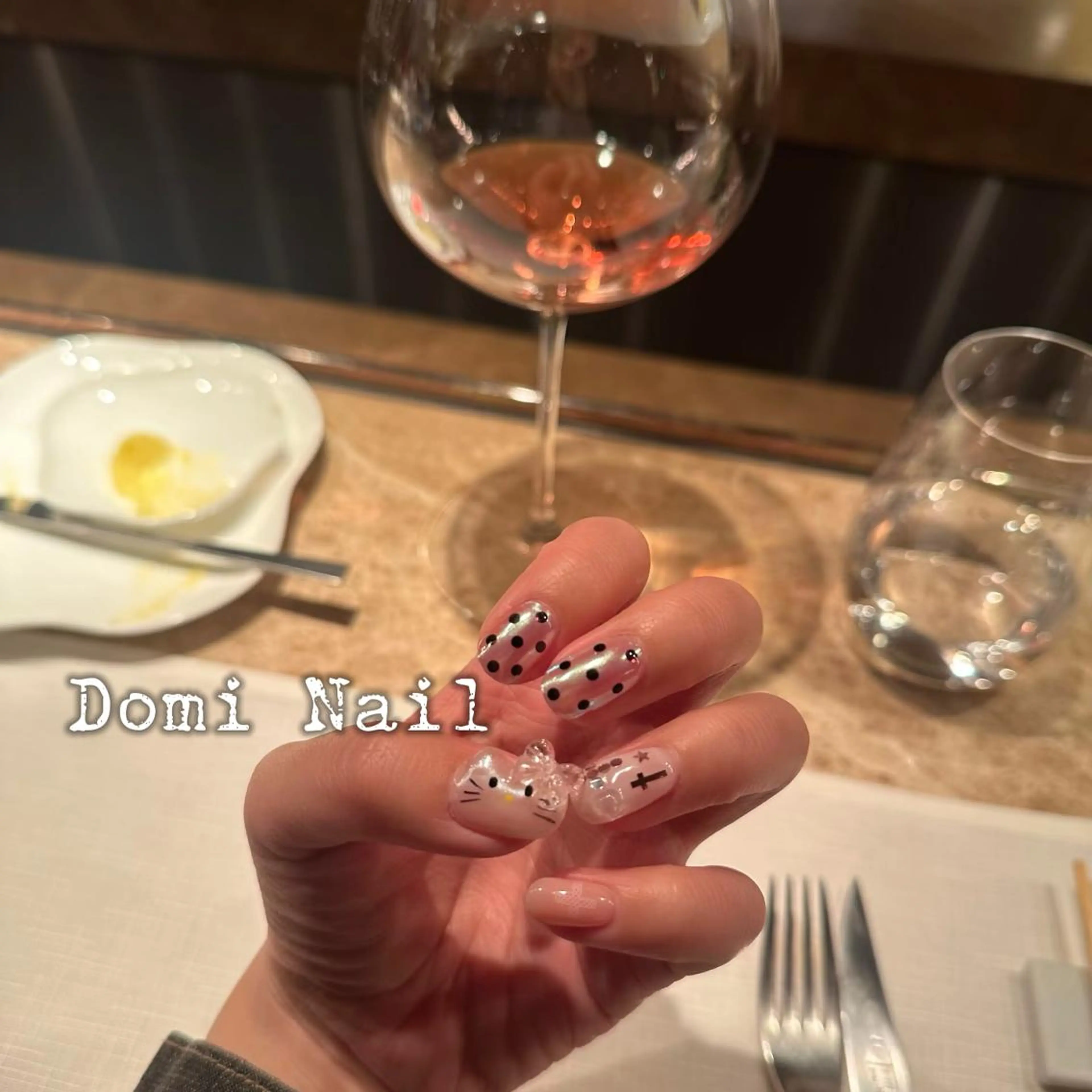 ネイル 持ち込み ハンドネイル 渋谷 Domi Nailのネイルデザイン