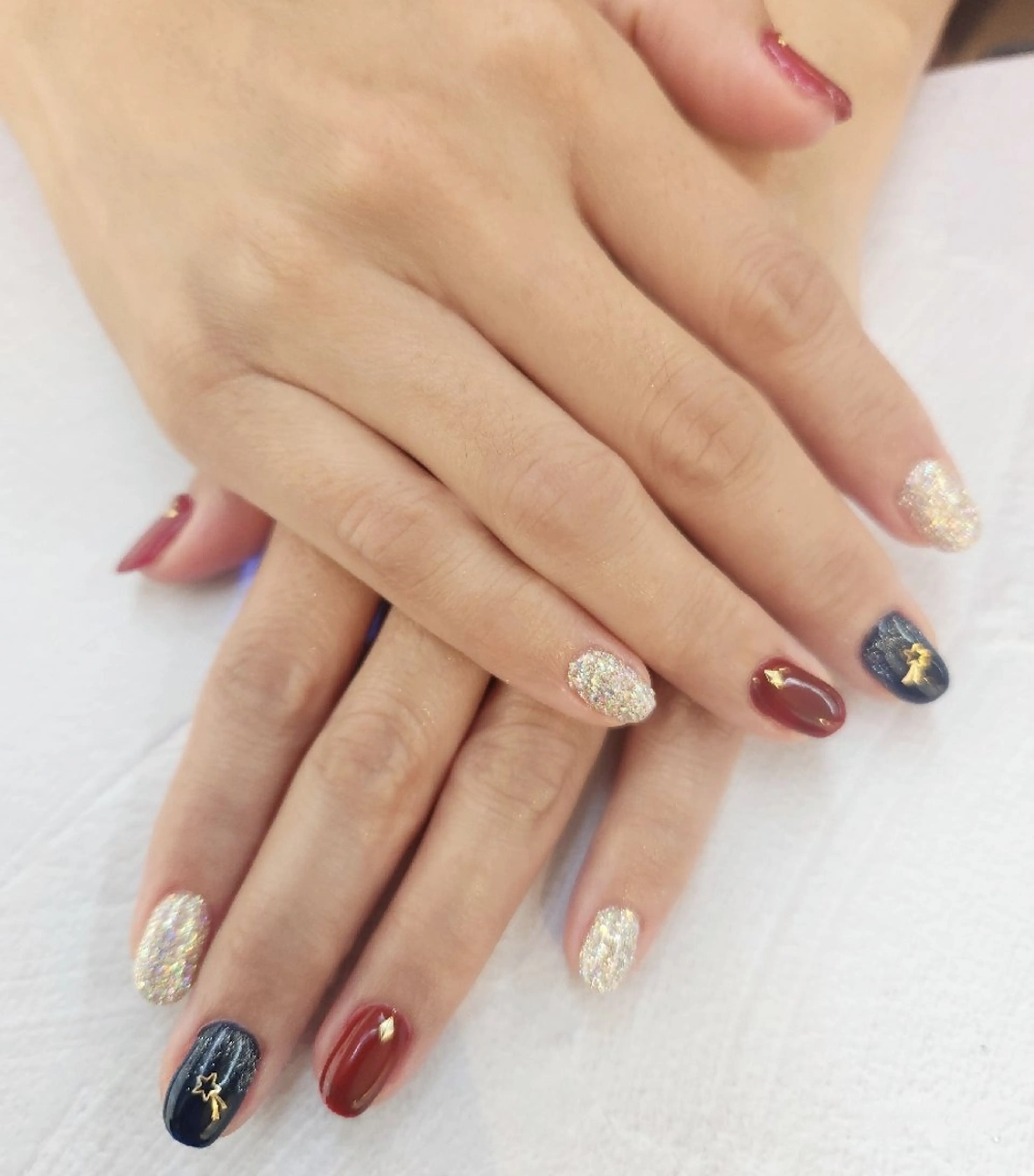 ネイル 冬ネイル 小濵 かのんのネイルデザイン