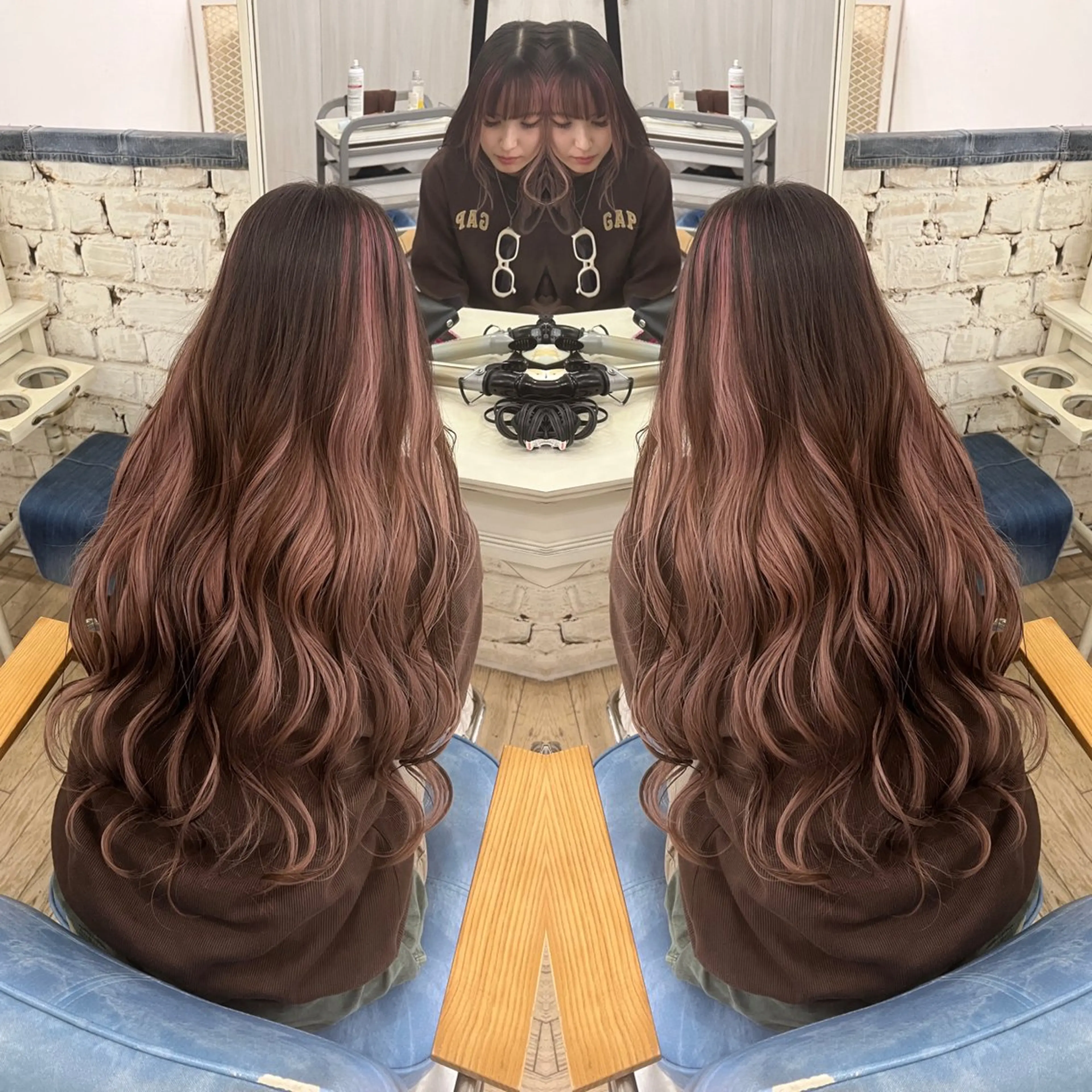 ロング カラー レイヤー/ボブ/ ミニボブ/AOIのヘアスタイル