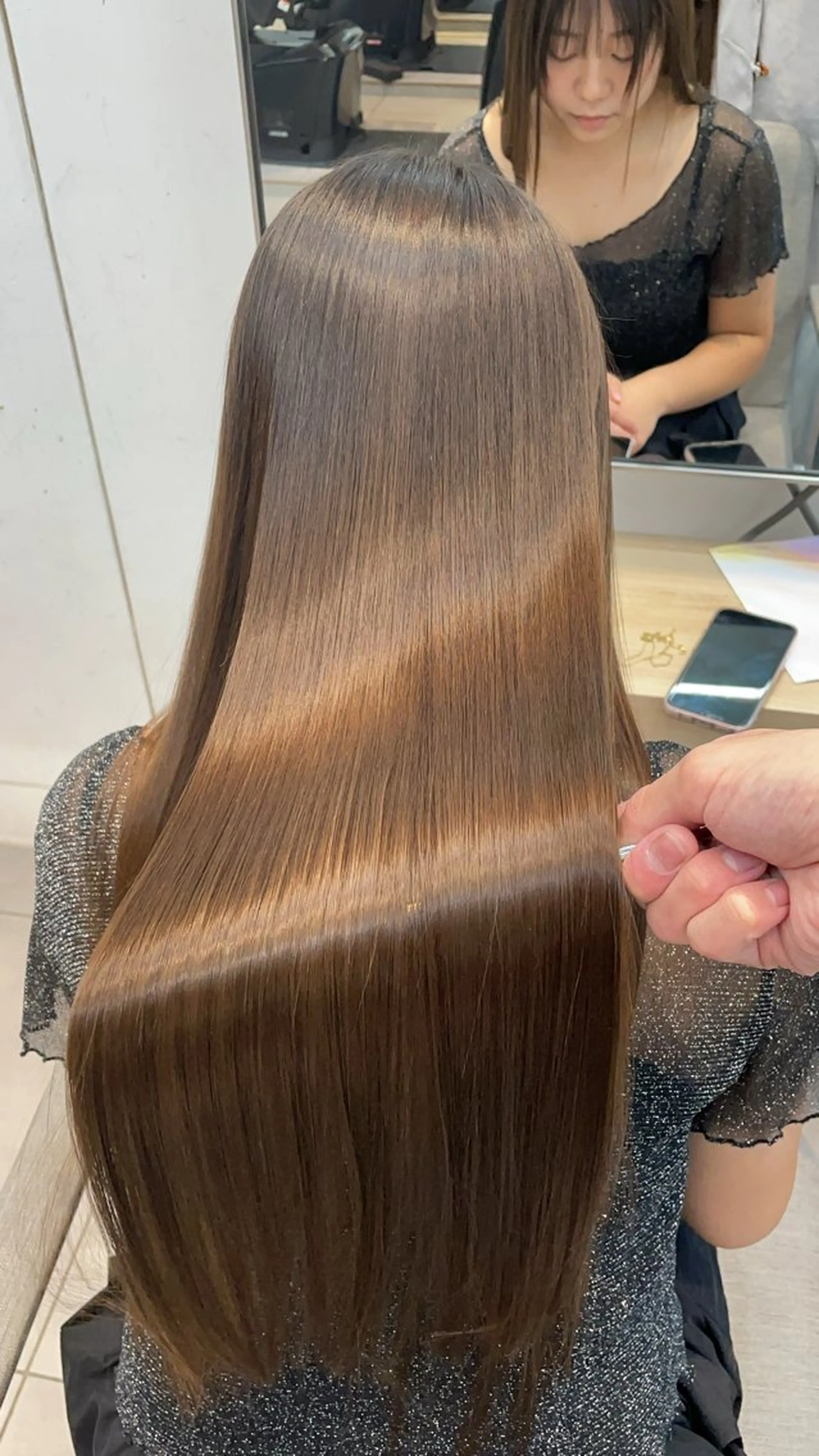 ロング カット 縮毛矯正 トリートメント ヘッドスパ ✨髪質改善✨美髪 矯正🫧小泉のヘアスタイル