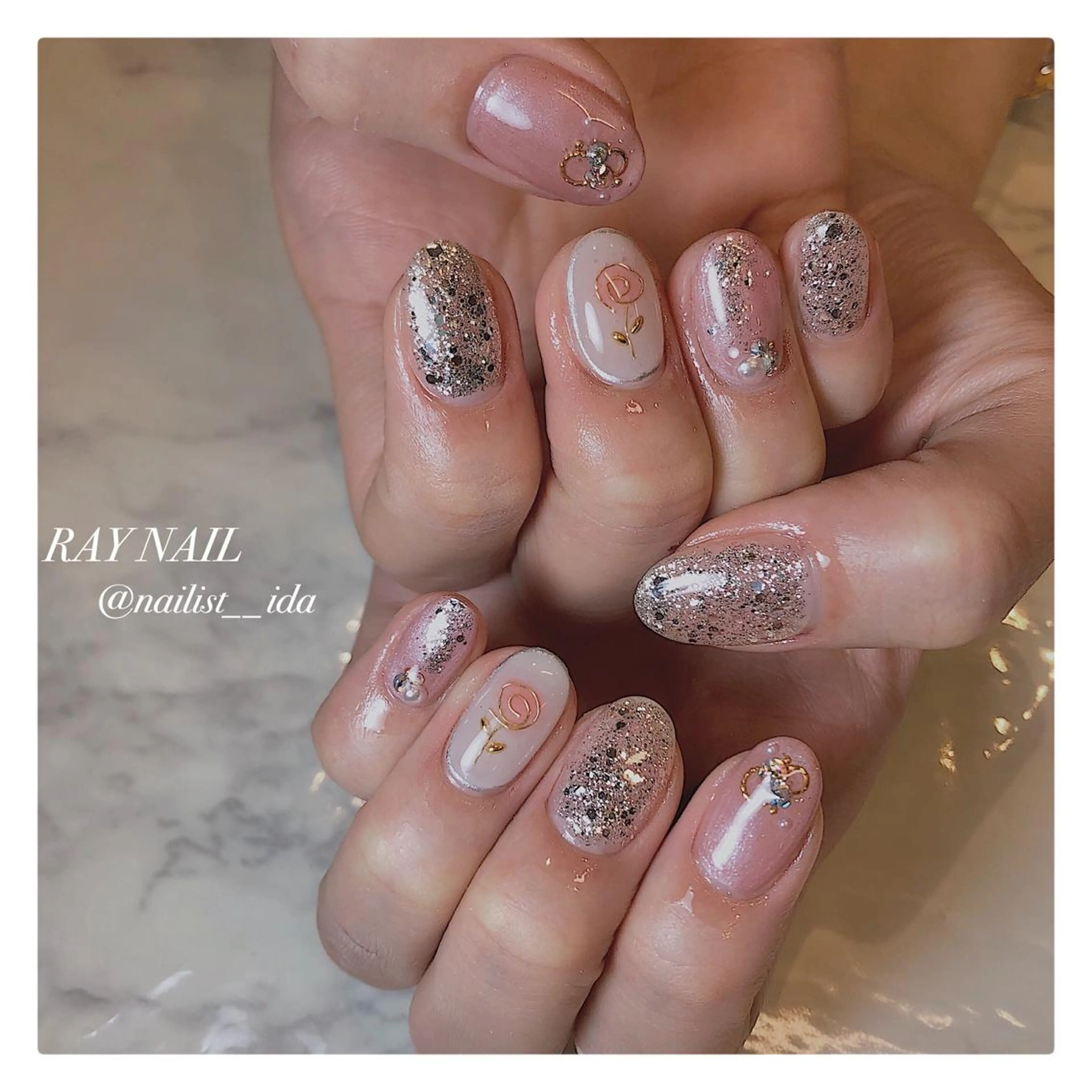 ネイル Arowa 伊田のネイルデザイン