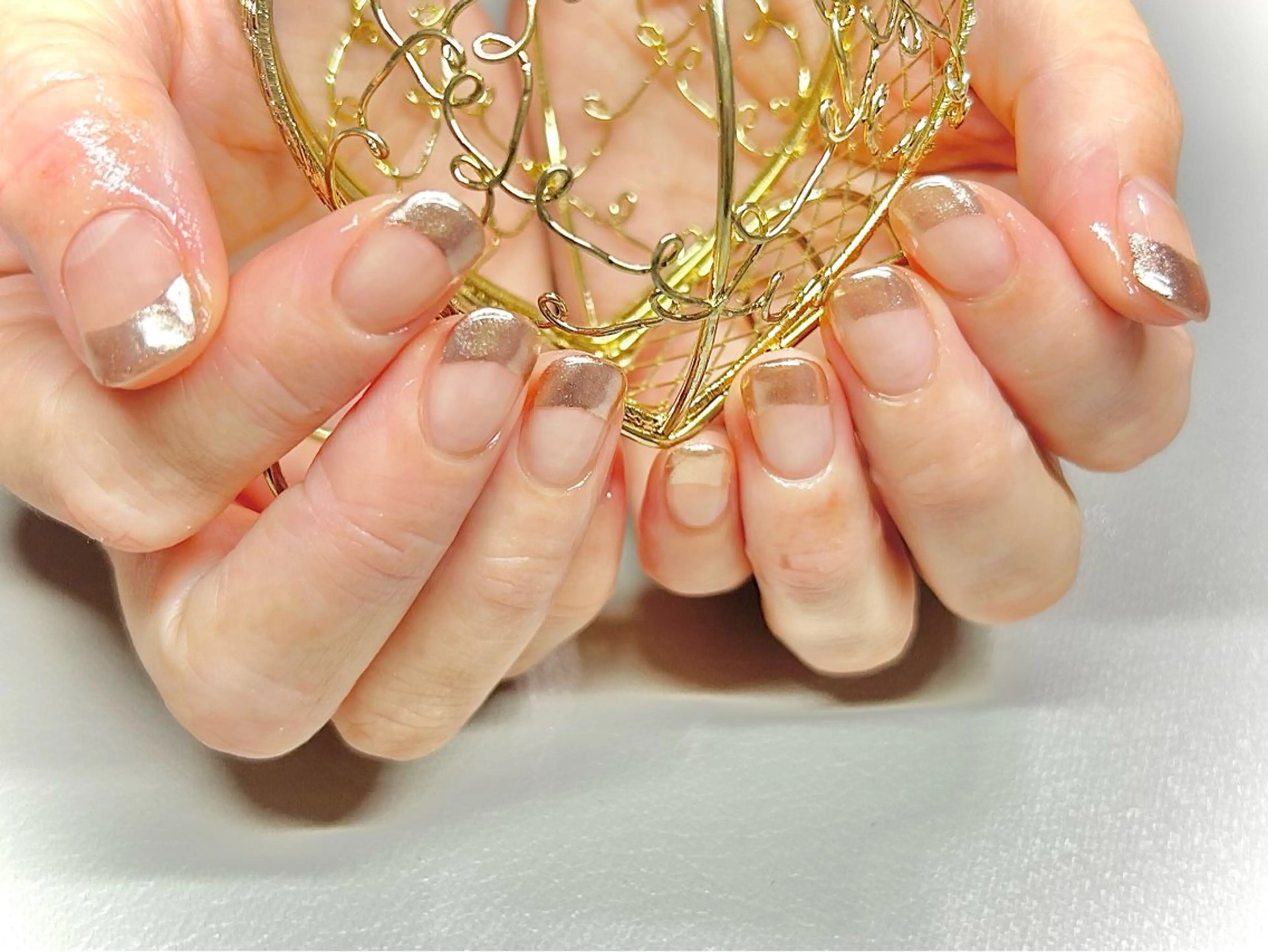 ネイル フレンチネイル ミラーネイル RaiK NaiL ライクネイルのネイルデザイン