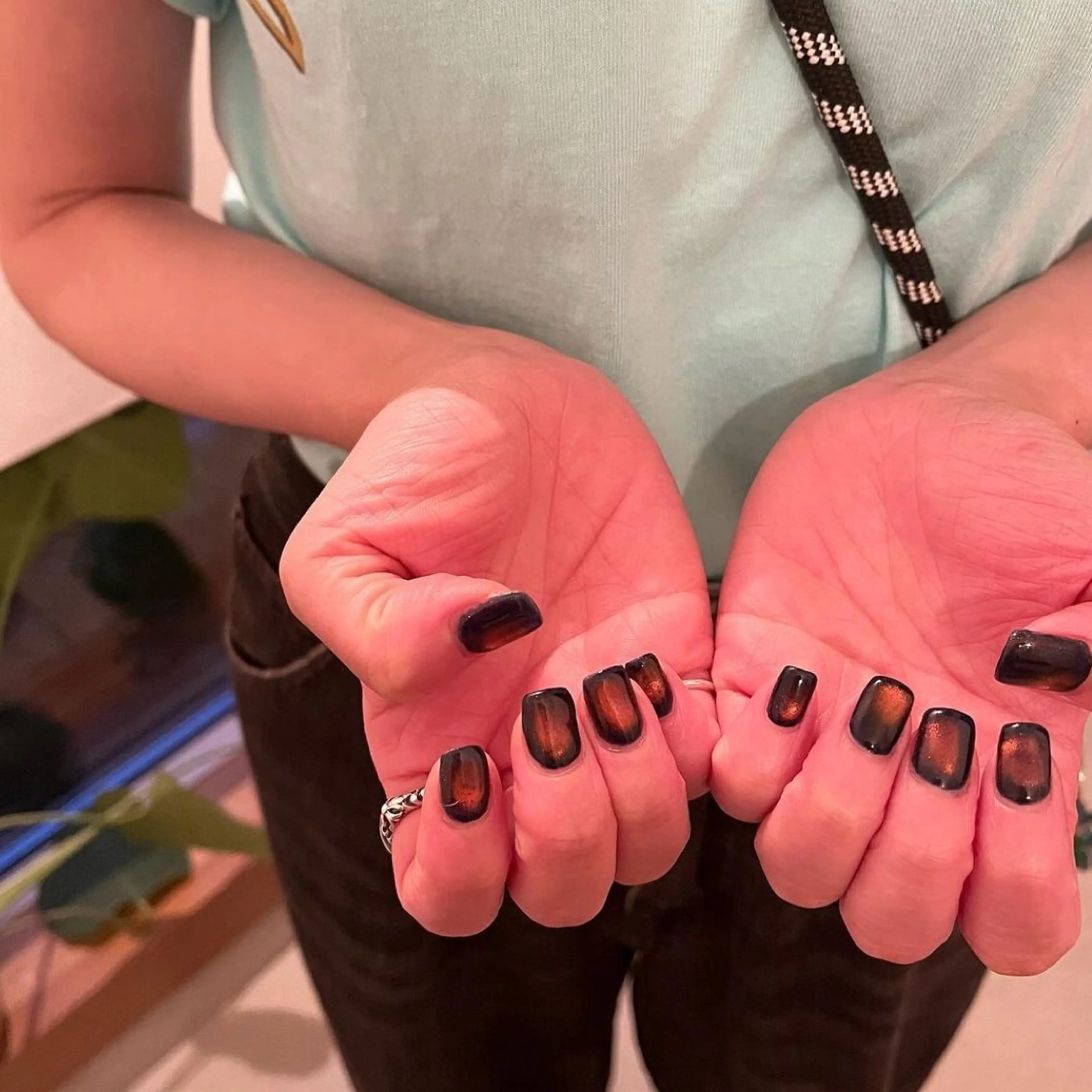 ネイル マグネットネイル K Aのネイルデザイン