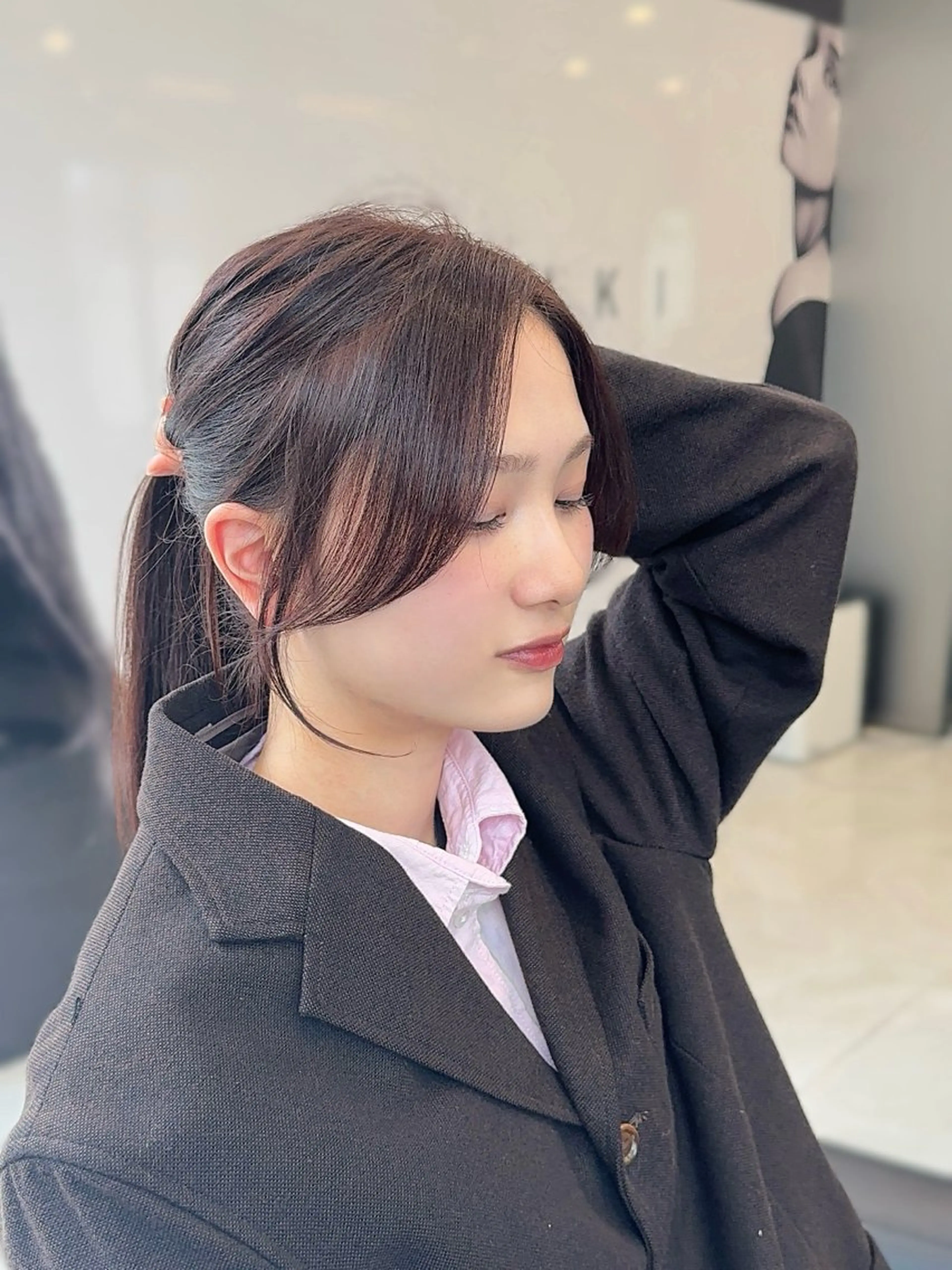 ロング カラー 小顔カット カット ヘアカラー トリートメント 髪質改善VALETTE福岡天神所属・髪質改善/レイヤー /韓国ヘアNOBUのヘアスタイル