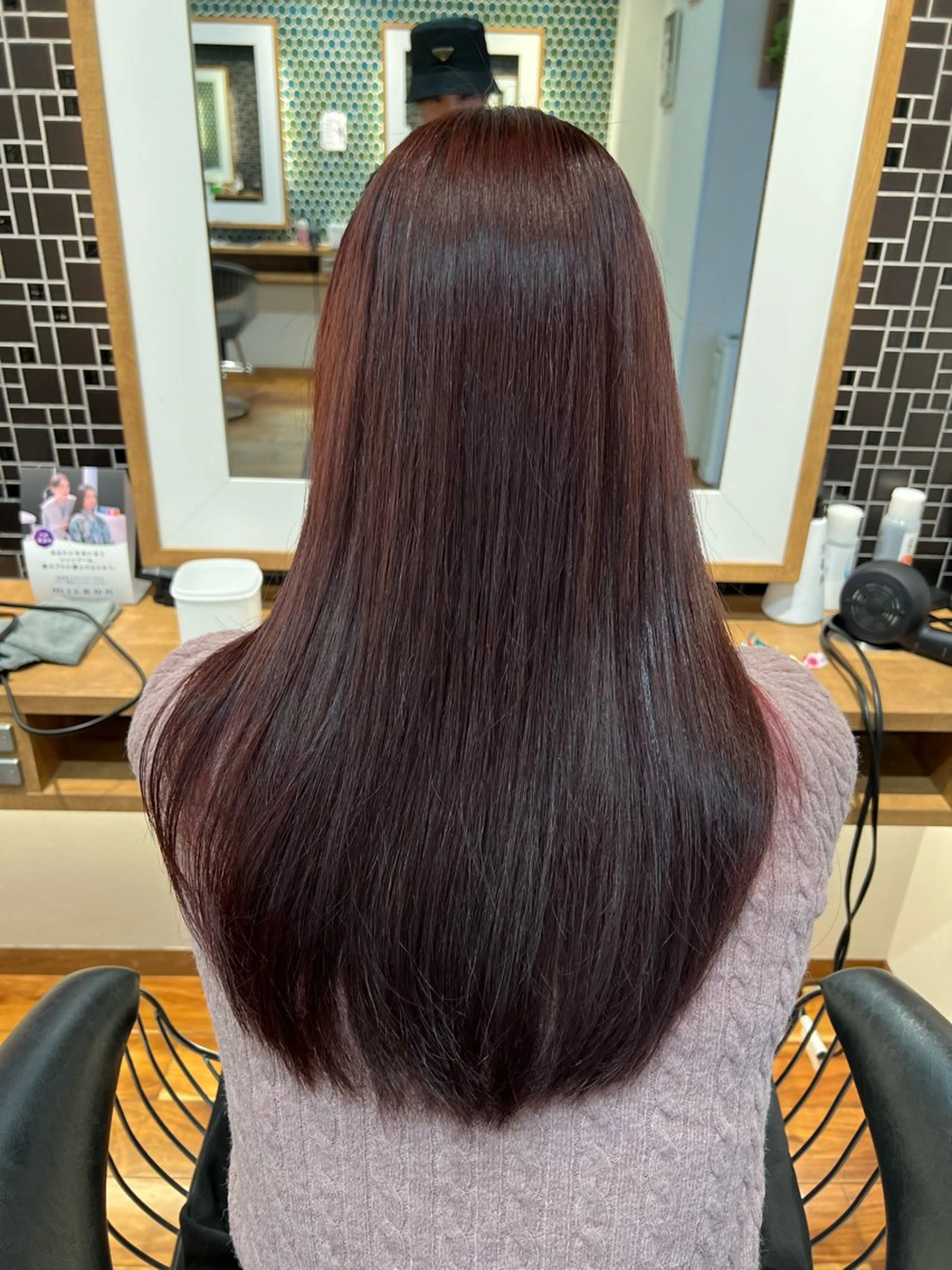 ロング 縮毛矯正 縮毛矯正 Room所属・西村 和樹のヘアスタイル