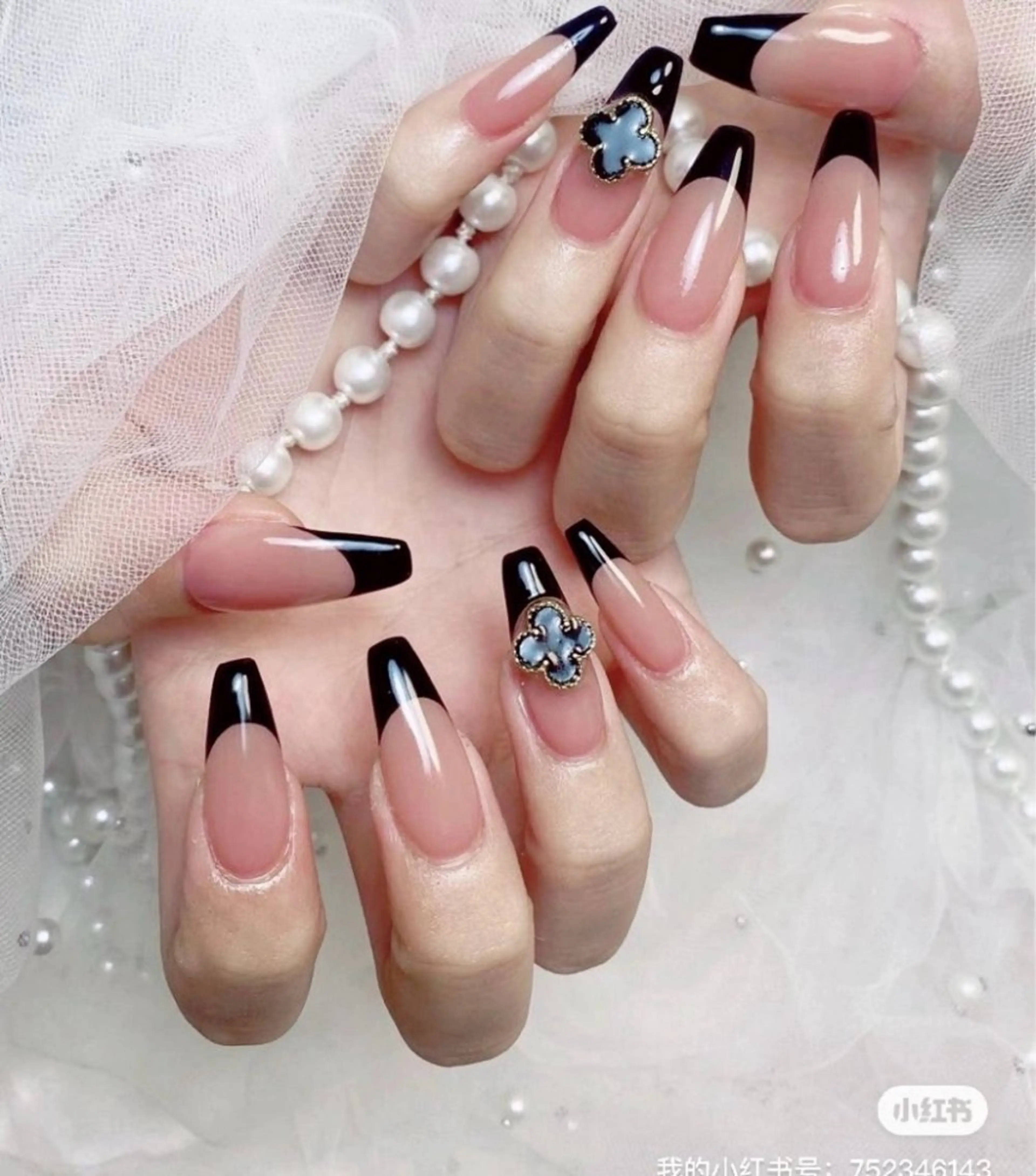 ネイル ハンドネイル 長さ出しMORNAIL所属・長出し専門 パーツのネイルデザイン