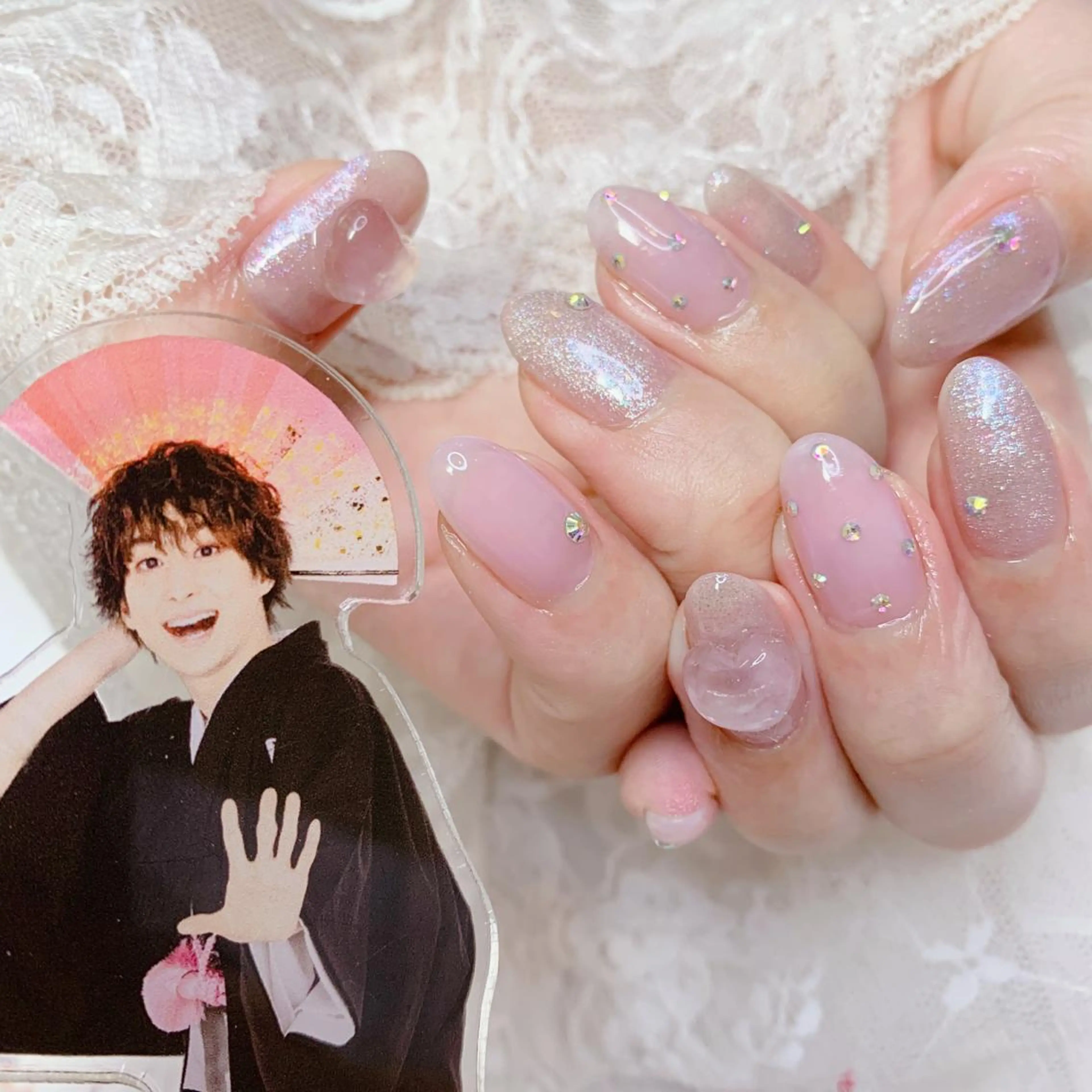 ネイル ハート ハンドネイル La neige* yuki 🥯🍑のネイルデザイン