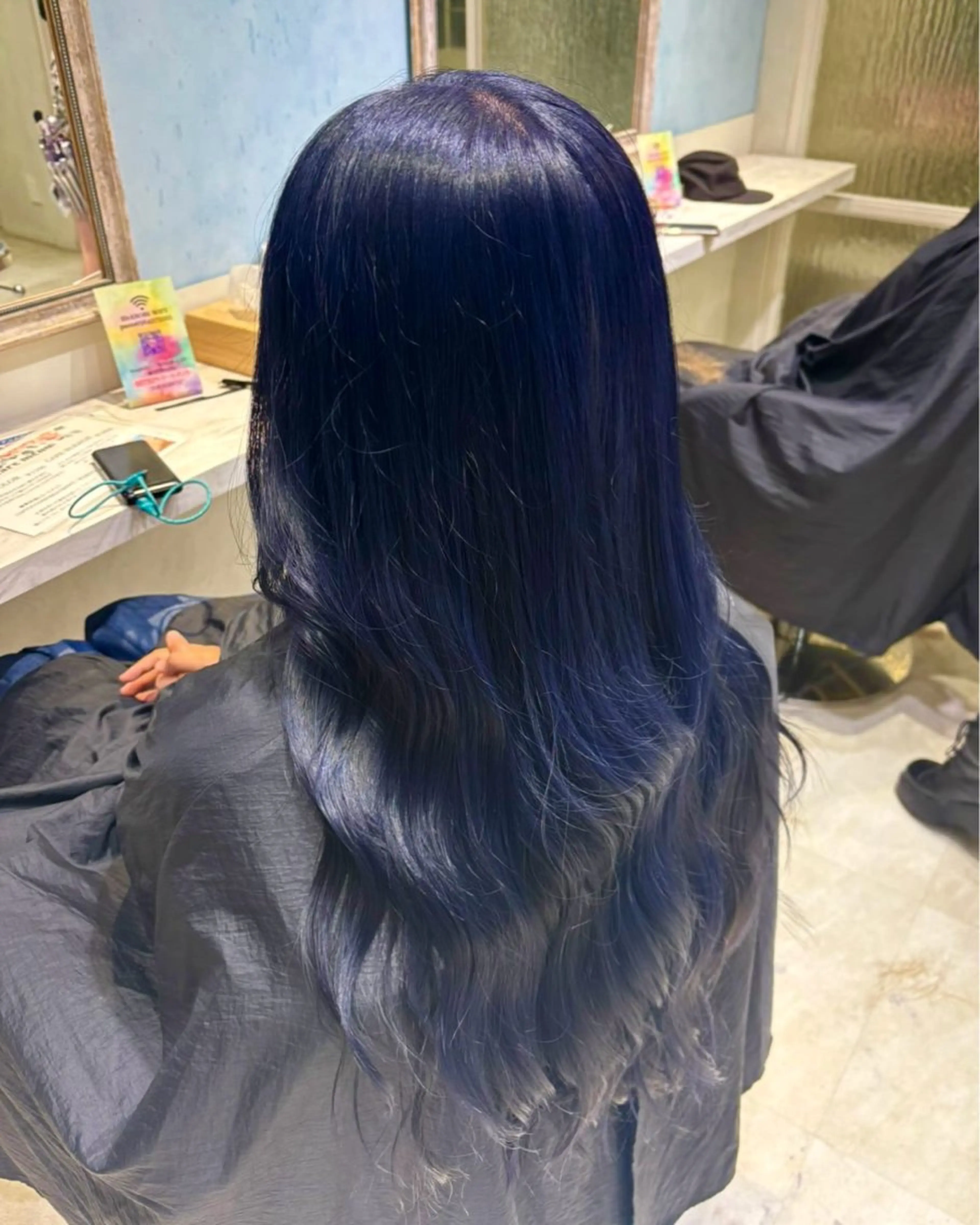 ロング カラー アッシュ ベージュカラー ブリーチ ブルーカラー 透明感カラー ヘアカラー ハイトーン/ブリーチ 💙みずき💙のヘアスタイル