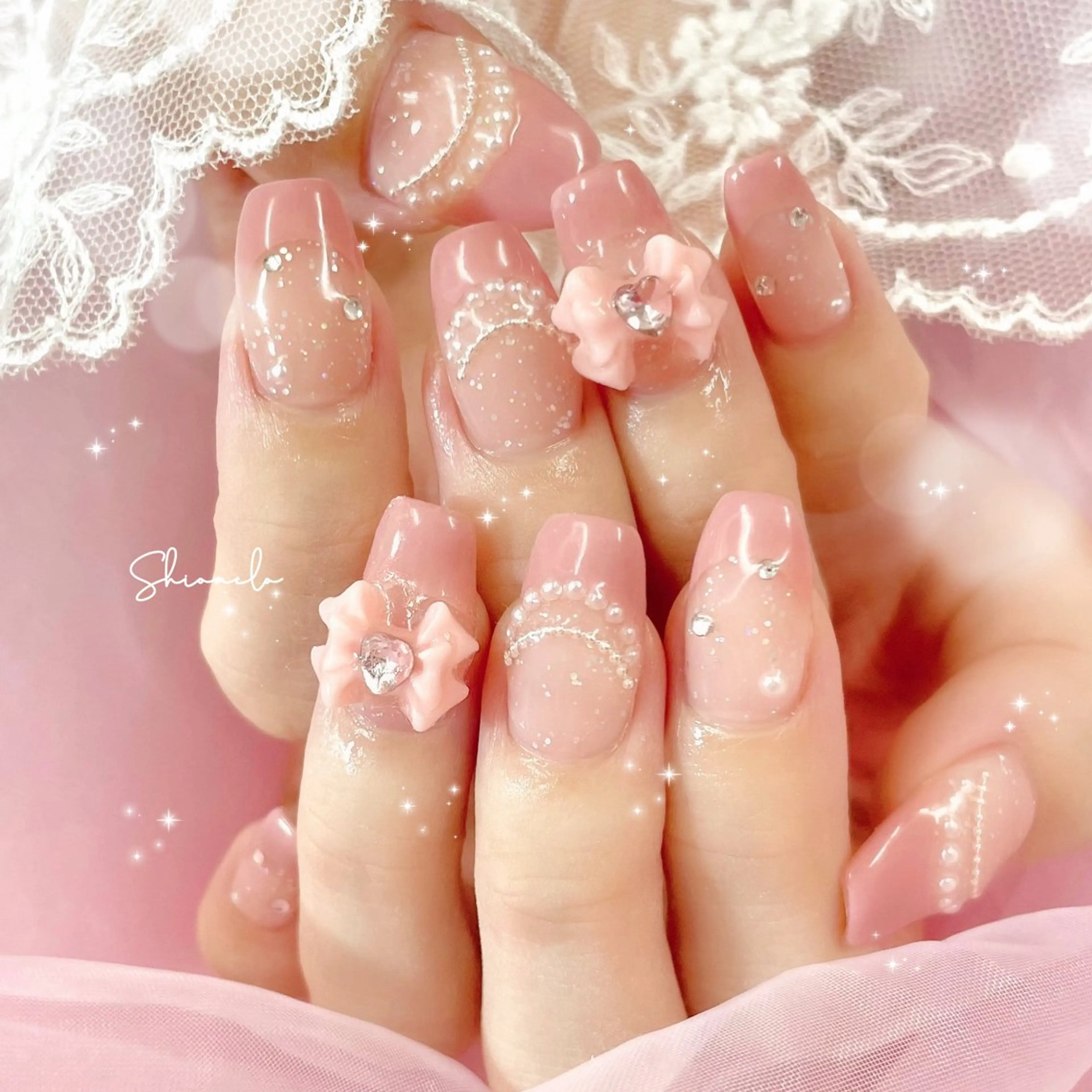 ＊オフ無＊ジェル 60分パーツつけ放題＊持ち込みデザインOK！の写真