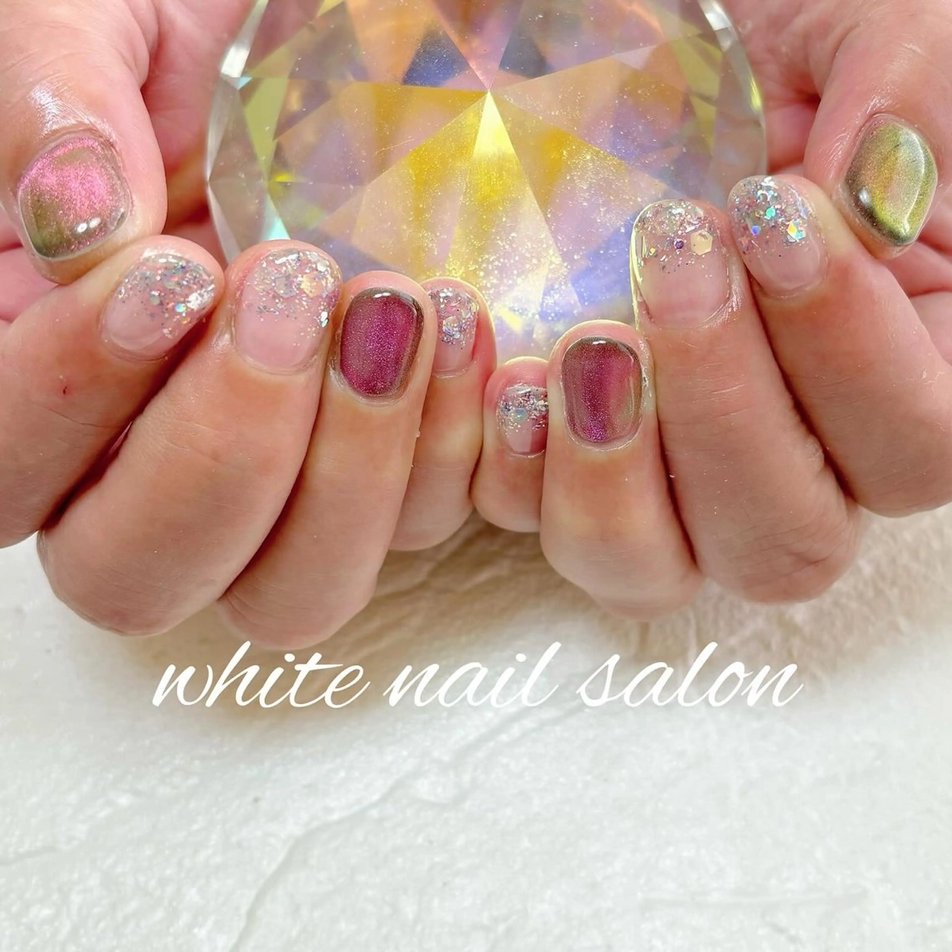 ネイル フットネイル ハンドネイル white nail salonのネイルデザイン