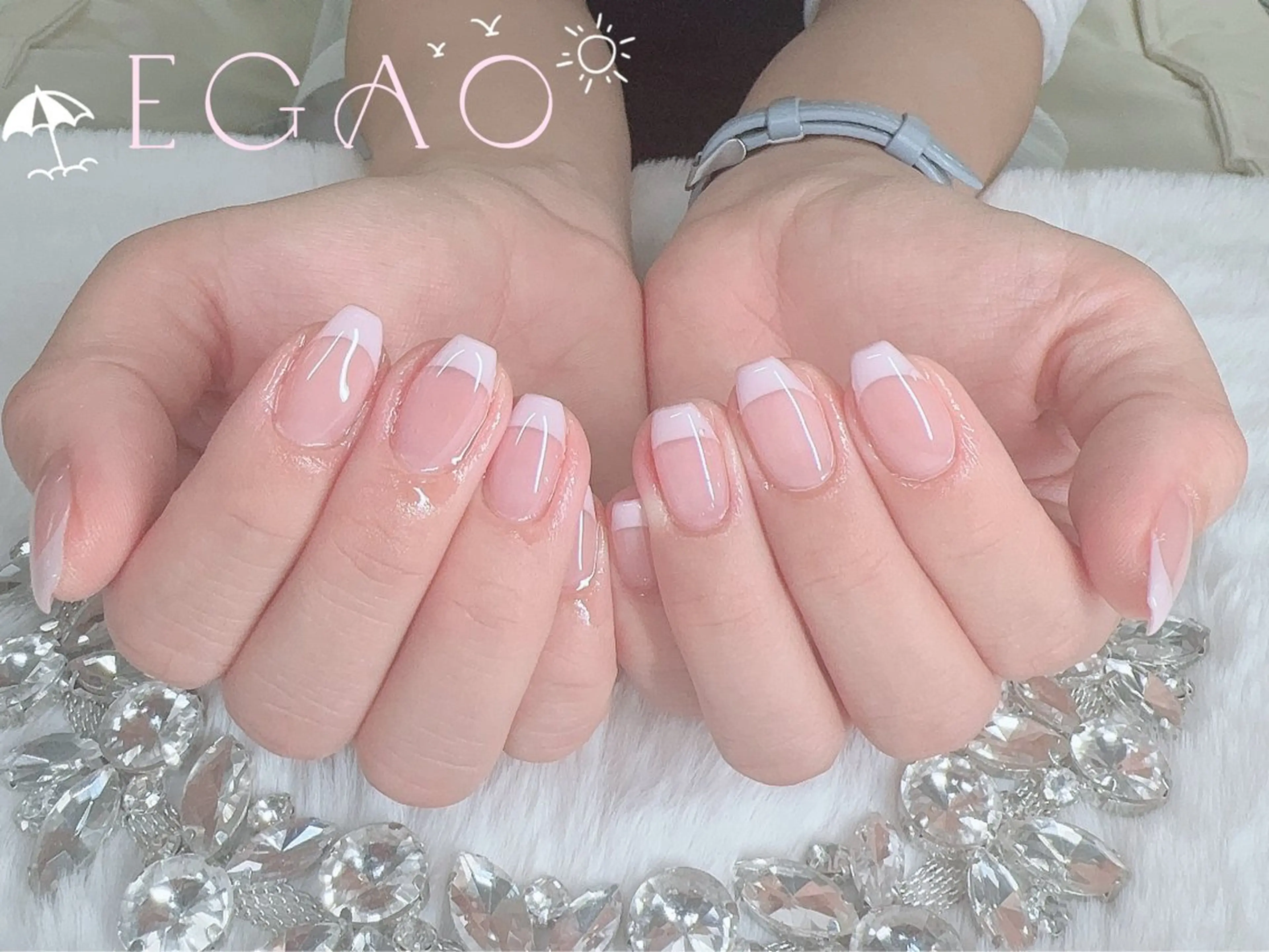ネイル アートネイル フットネイル フレンチネイル ジェルネイル グラデーション ハンドネイル Egao Nail Salonのネイルデザイン