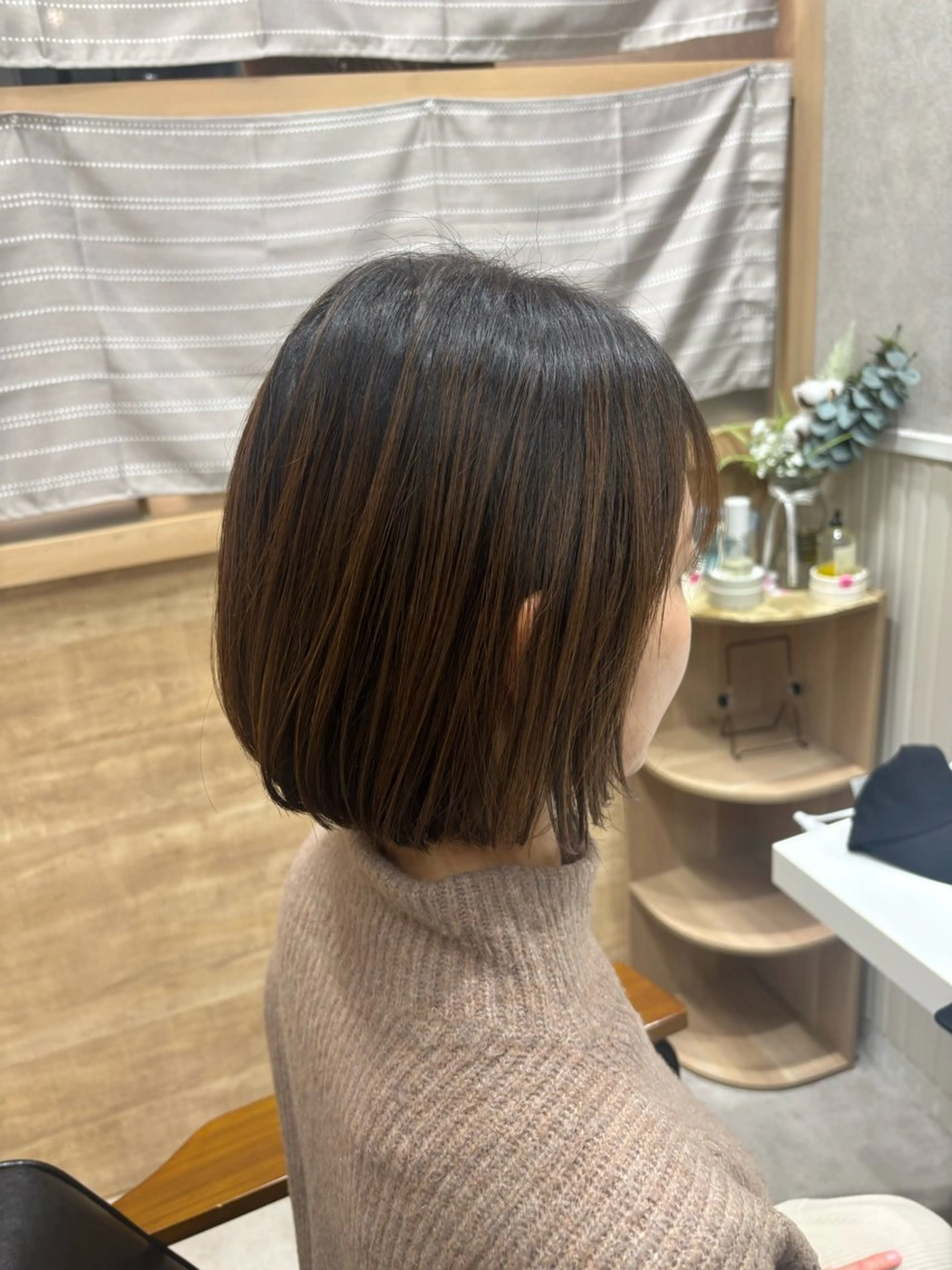 ショート ワンレンボブ ボブ ⠀ ゆうかのヘアスタイル