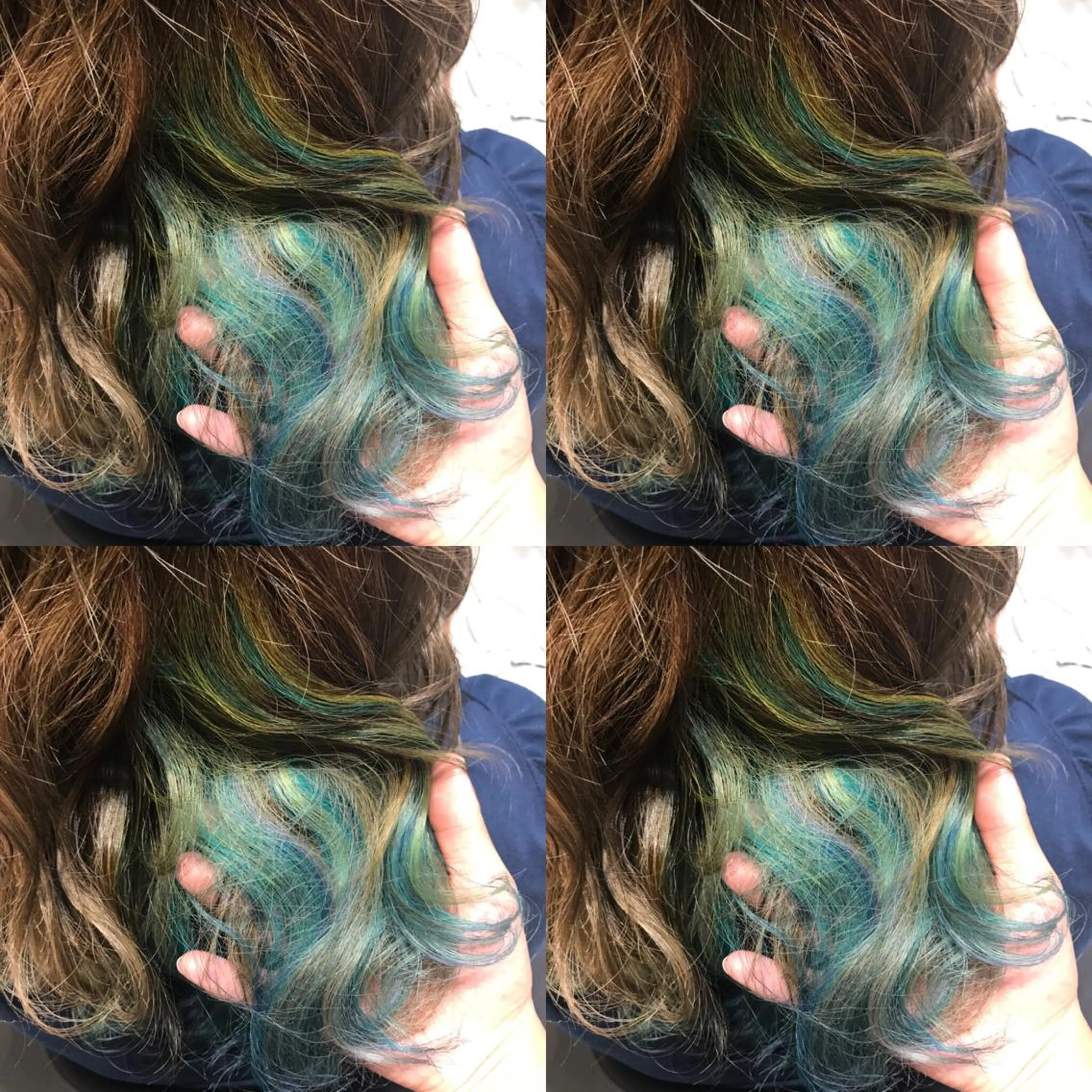 ミディアム カラー インナーカラー ユニコーンカラー ヘアカラー 大久保 隆蔵のヘアスタイル