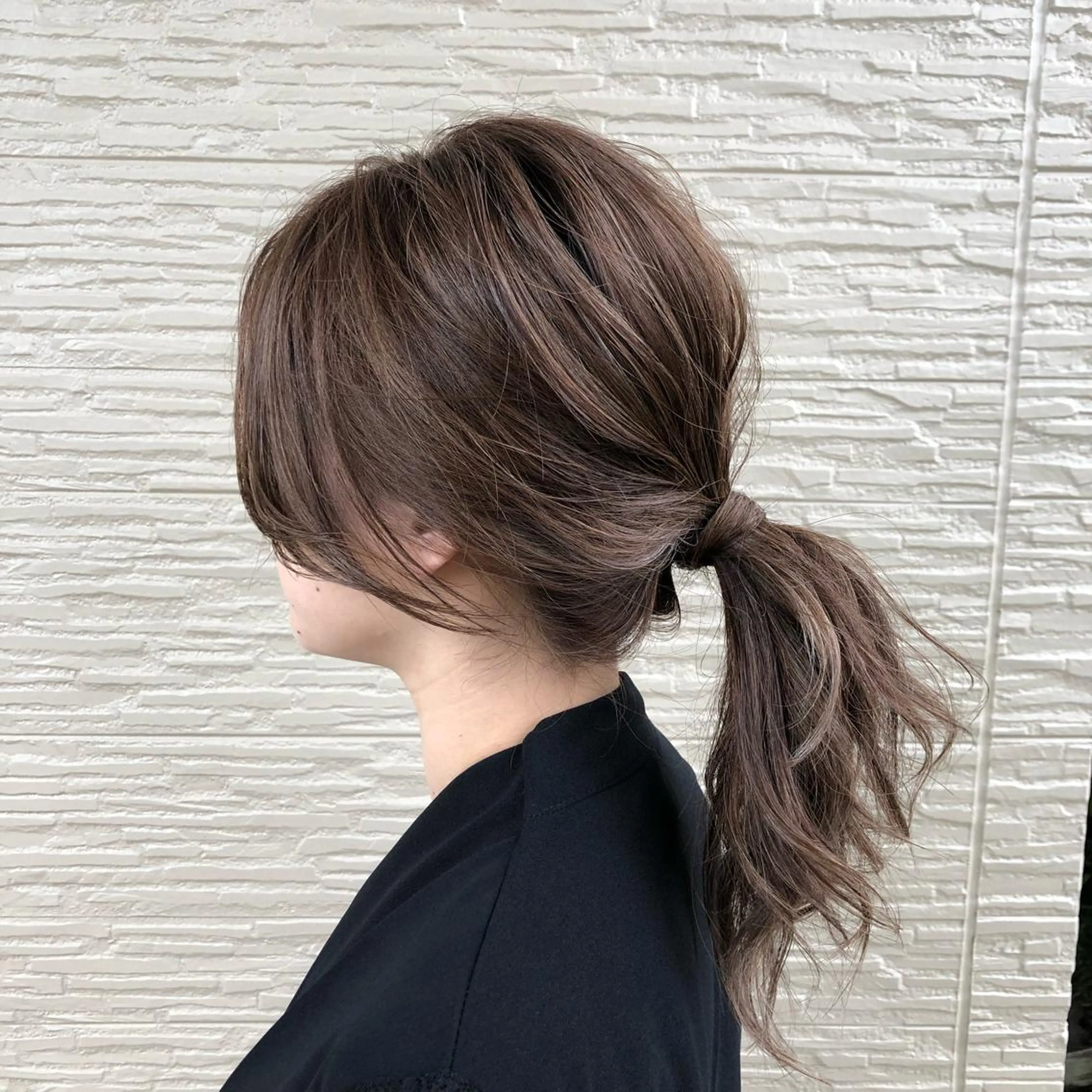 セミロング カラー ヘアアレンジ ハイライトカラー ハイライト 4-rest garden （フォーレストガーデン）所属・金井 直樹のヘアスタイル