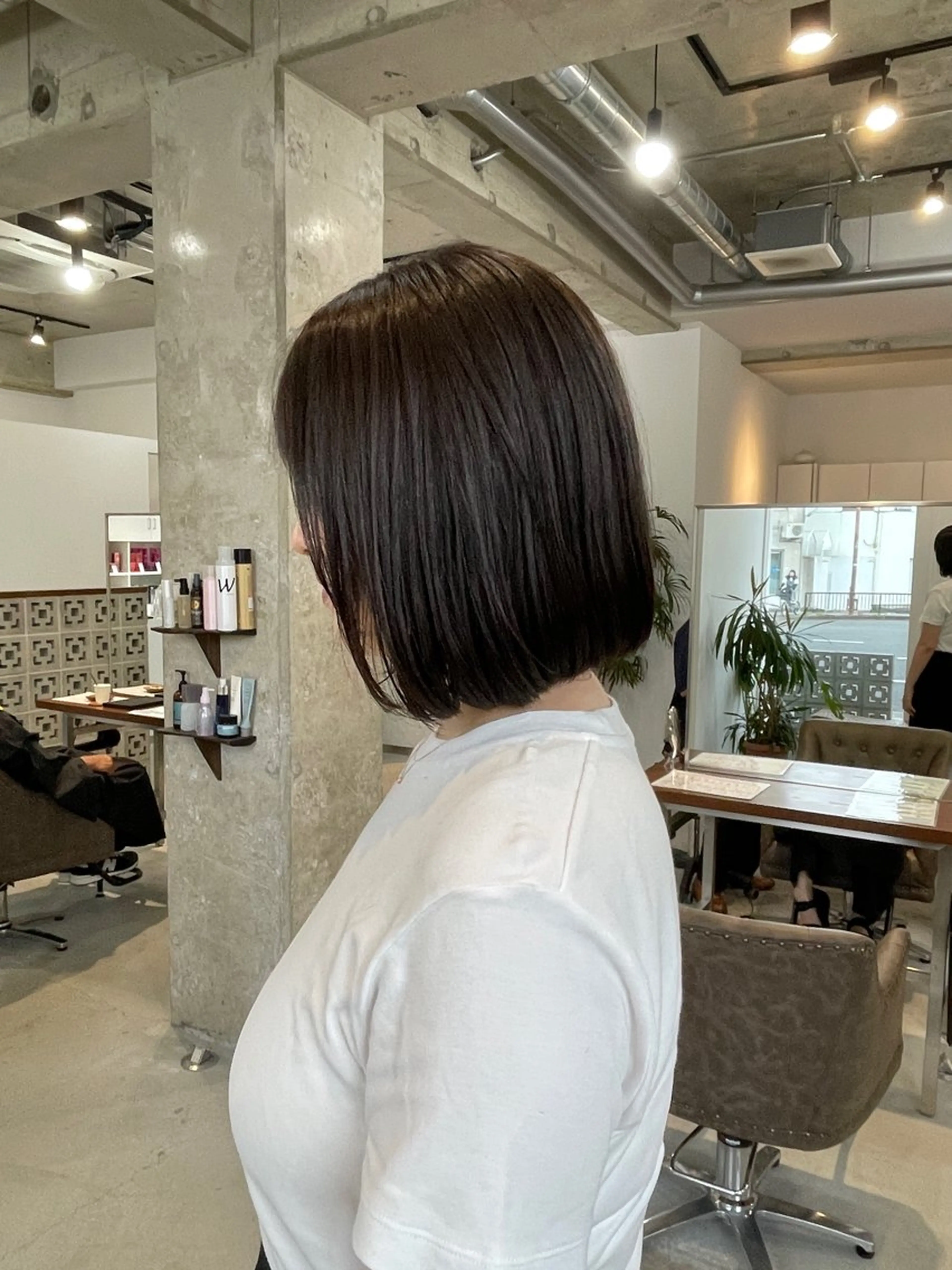 ミディアム ボブ カット ヘアカラー 北山／ボブ／レイヤー /maru☺︎のヘアスタイル
