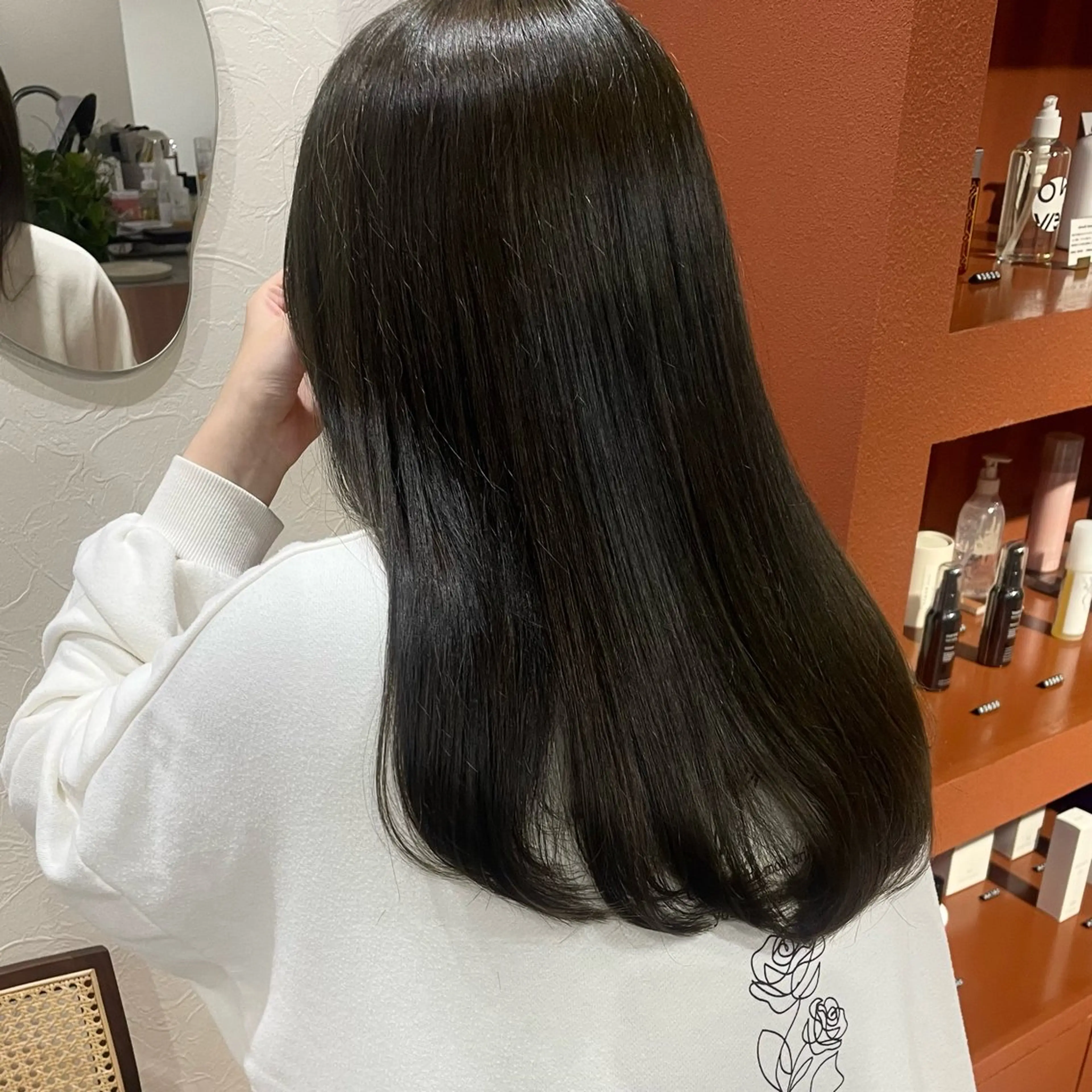 ロング カラー カット ヘアカラー トリートメント ヘッドスパ 暖色カラー/髪質改善 伏見/RIONAのヘアスタイル