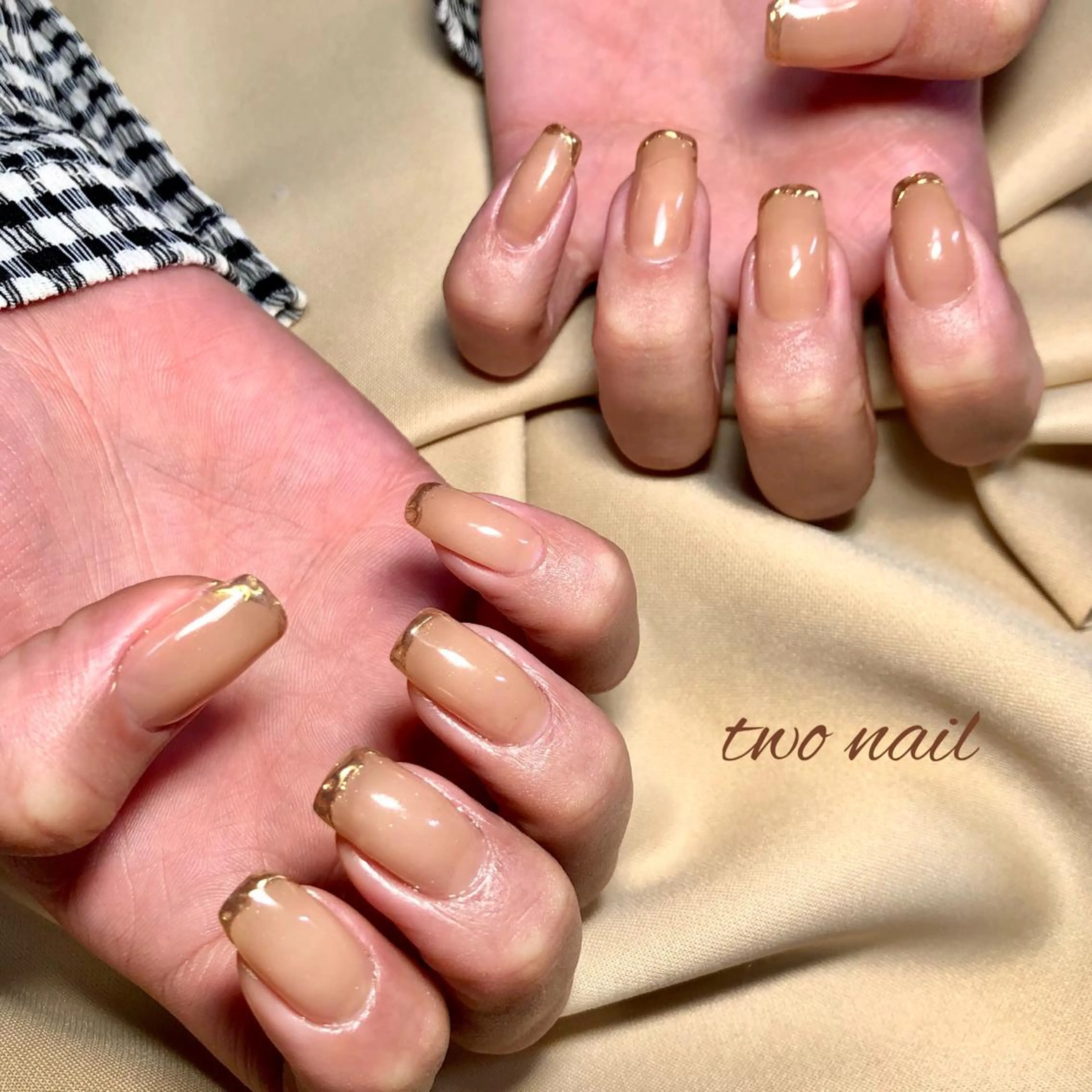 ネイル アートネイル フットネイル ハート ニュアンスネイル ホワイト two nailのネイルデザイン